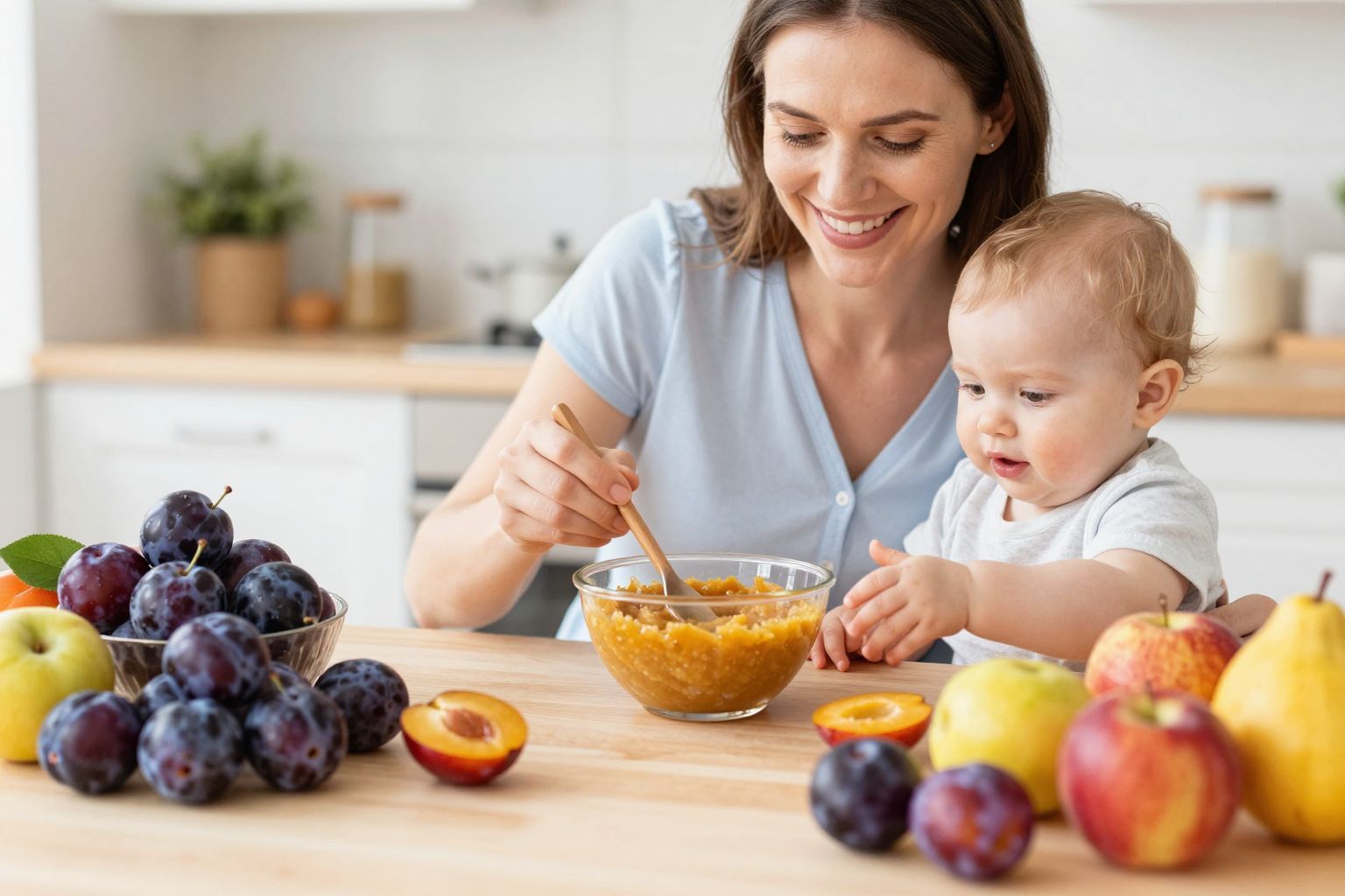 A legjobb szilvafajta a babának a vörös szilva.