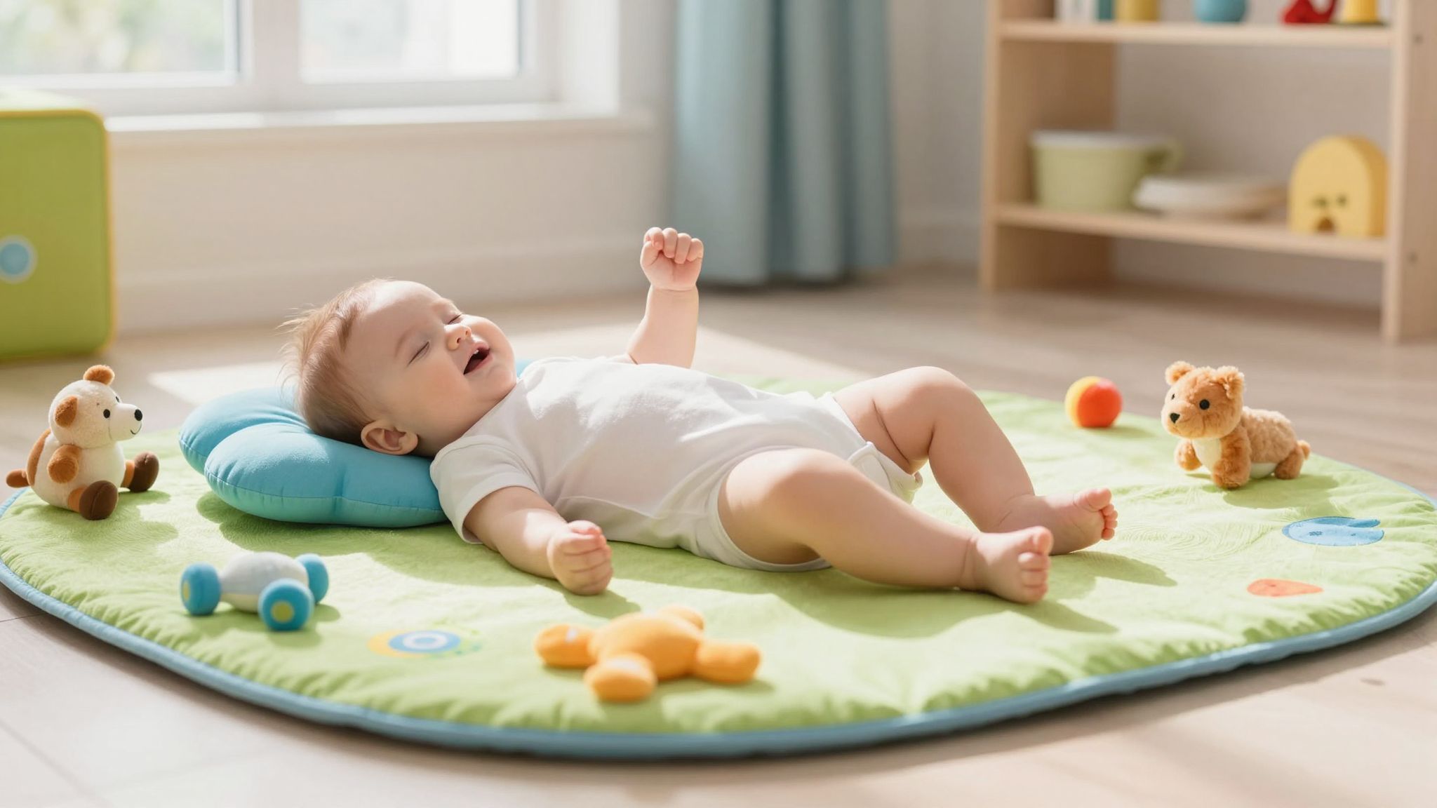 Az alvási pozíciók befolyásolják a baba mozgásfejlődését.