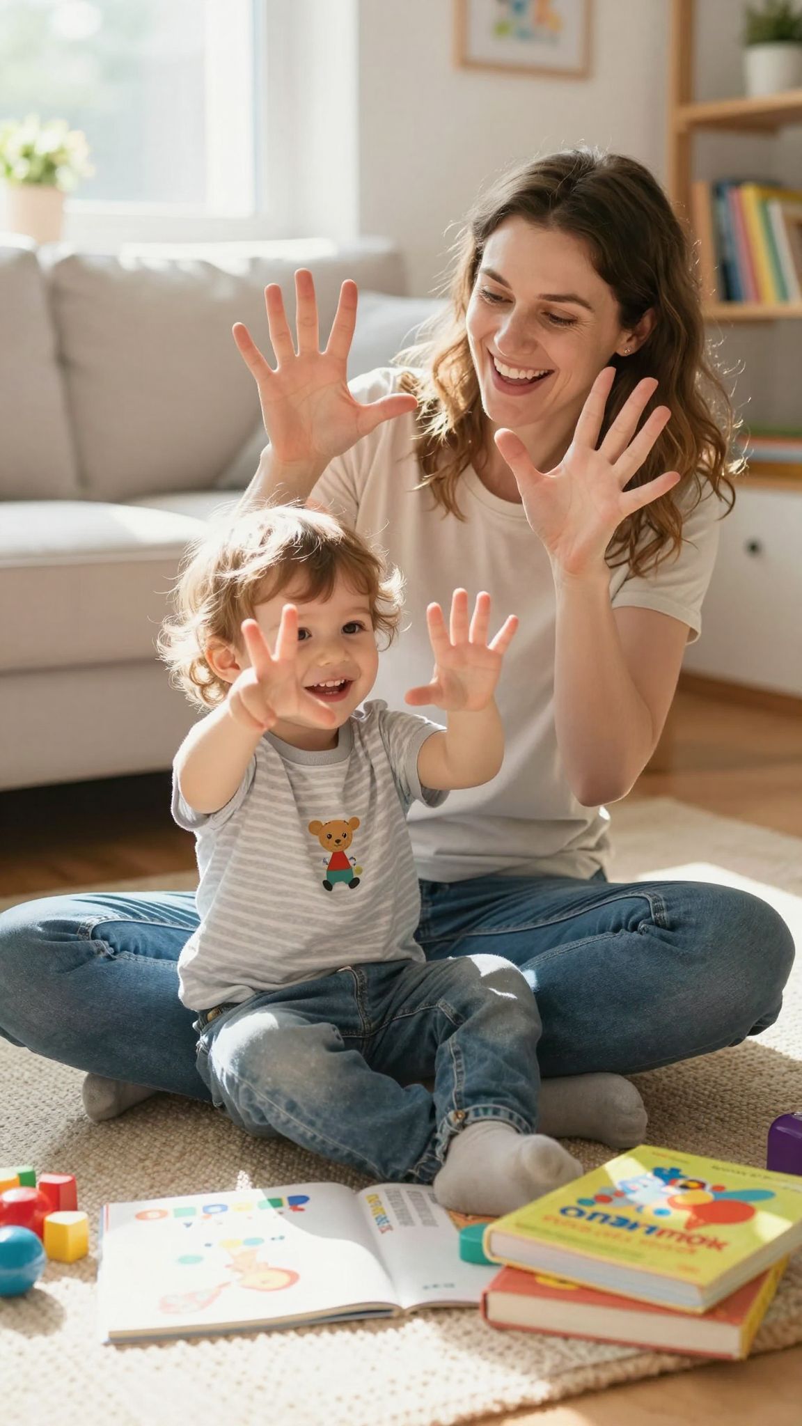 A kézmondókák fejlesztik a babák nyelvi készségeit.