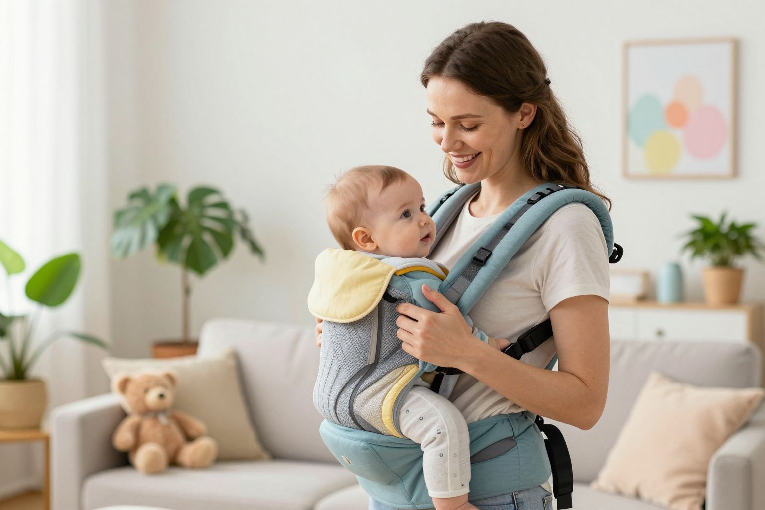 A hordozás csökkenti a csecsemők kólika tüneteit.