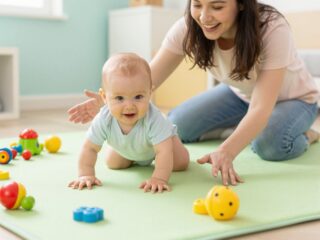 Forgás, kúszás, mászás: a baba mozgásfejlődésének mérföldkövei és segítése