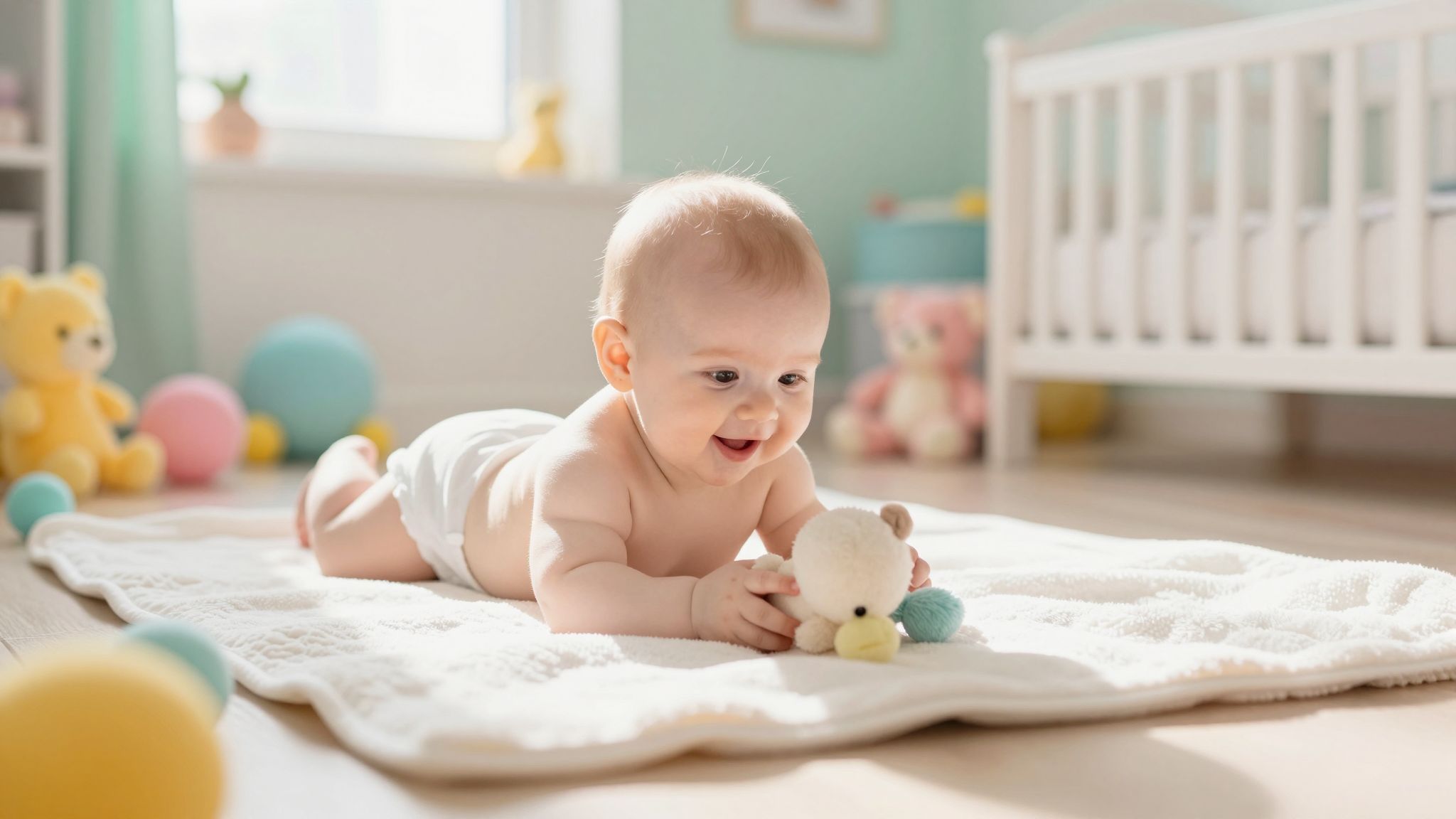 A hasra fordítás segíti a baba motoros fejlődését.