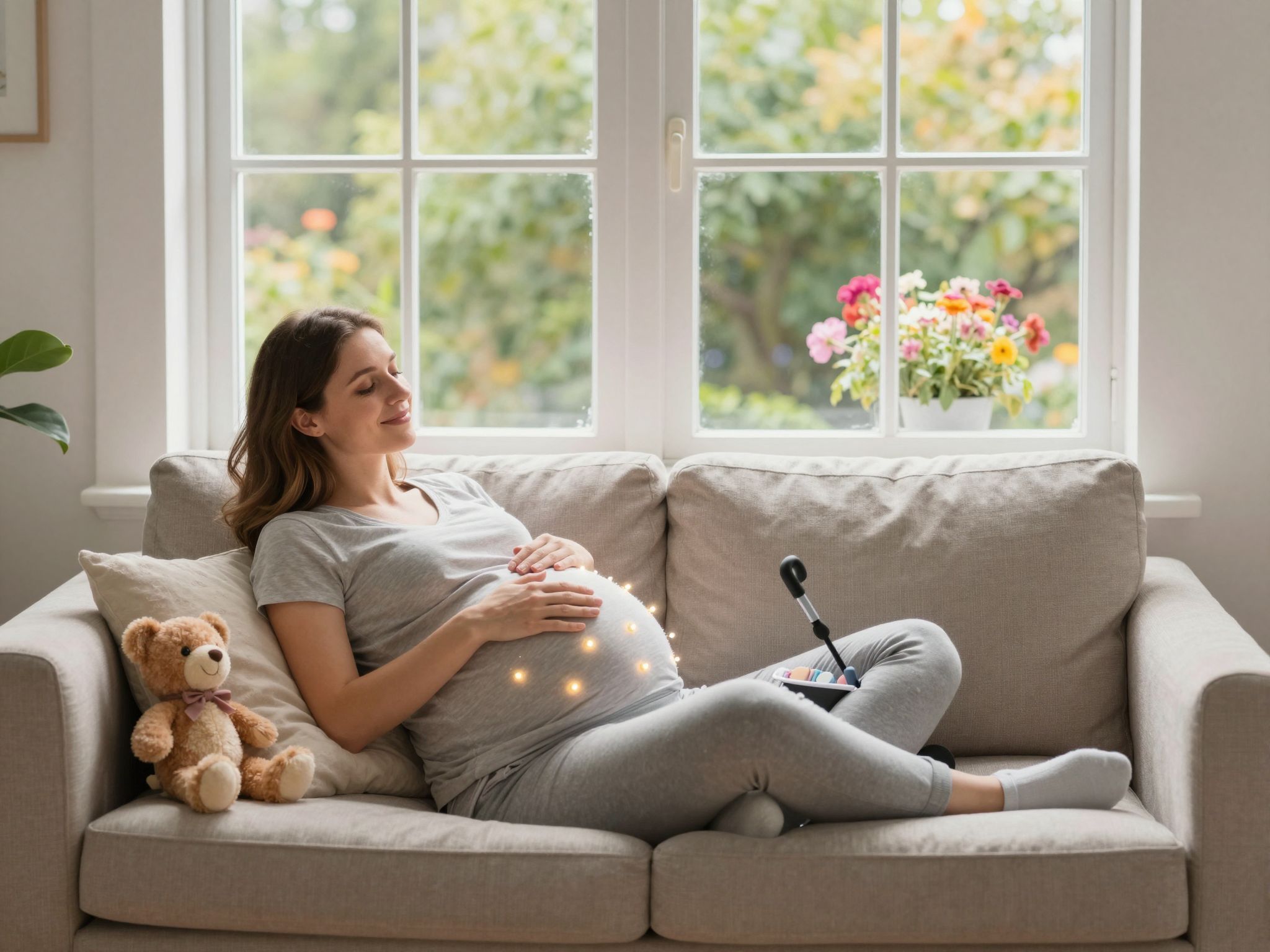 A méhben a baba a légzést és mozgást gyakorolja.