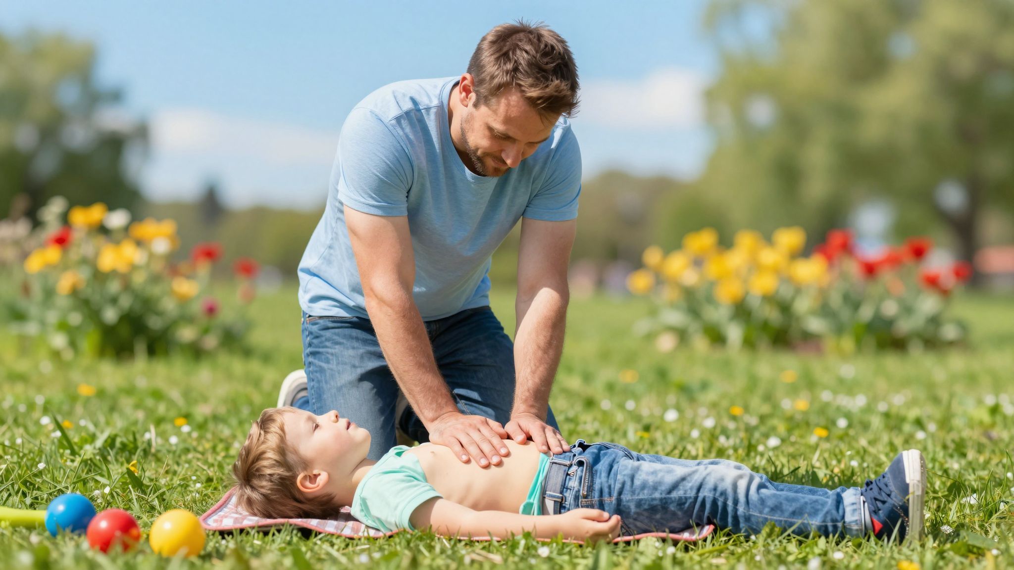 Gyermeki újraélesztésnél a légút biztosítása elsődleges lépés.