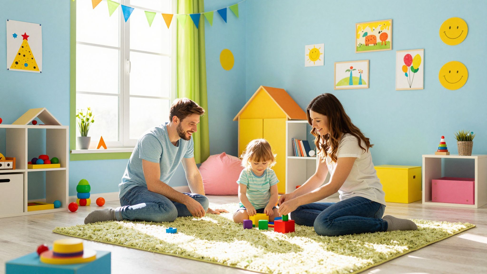 A színes gyerekszobák serkentik a kreatív fejlődést.