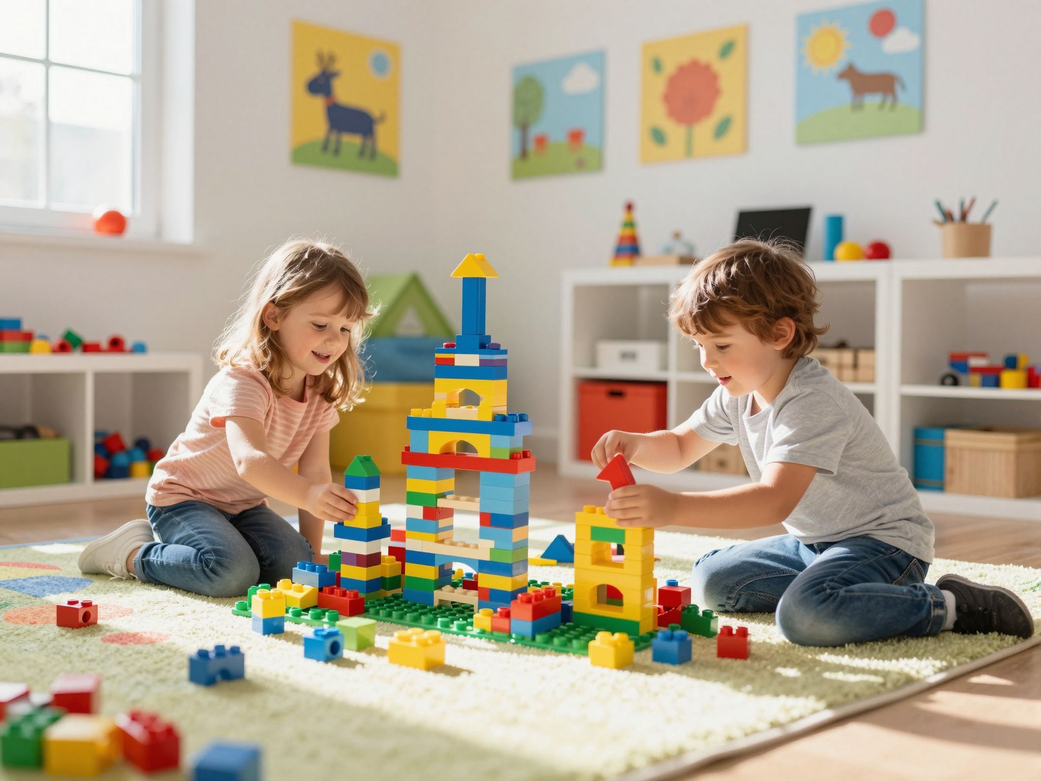 A városépítő készletek serkentik a gyerekek kreativitását.