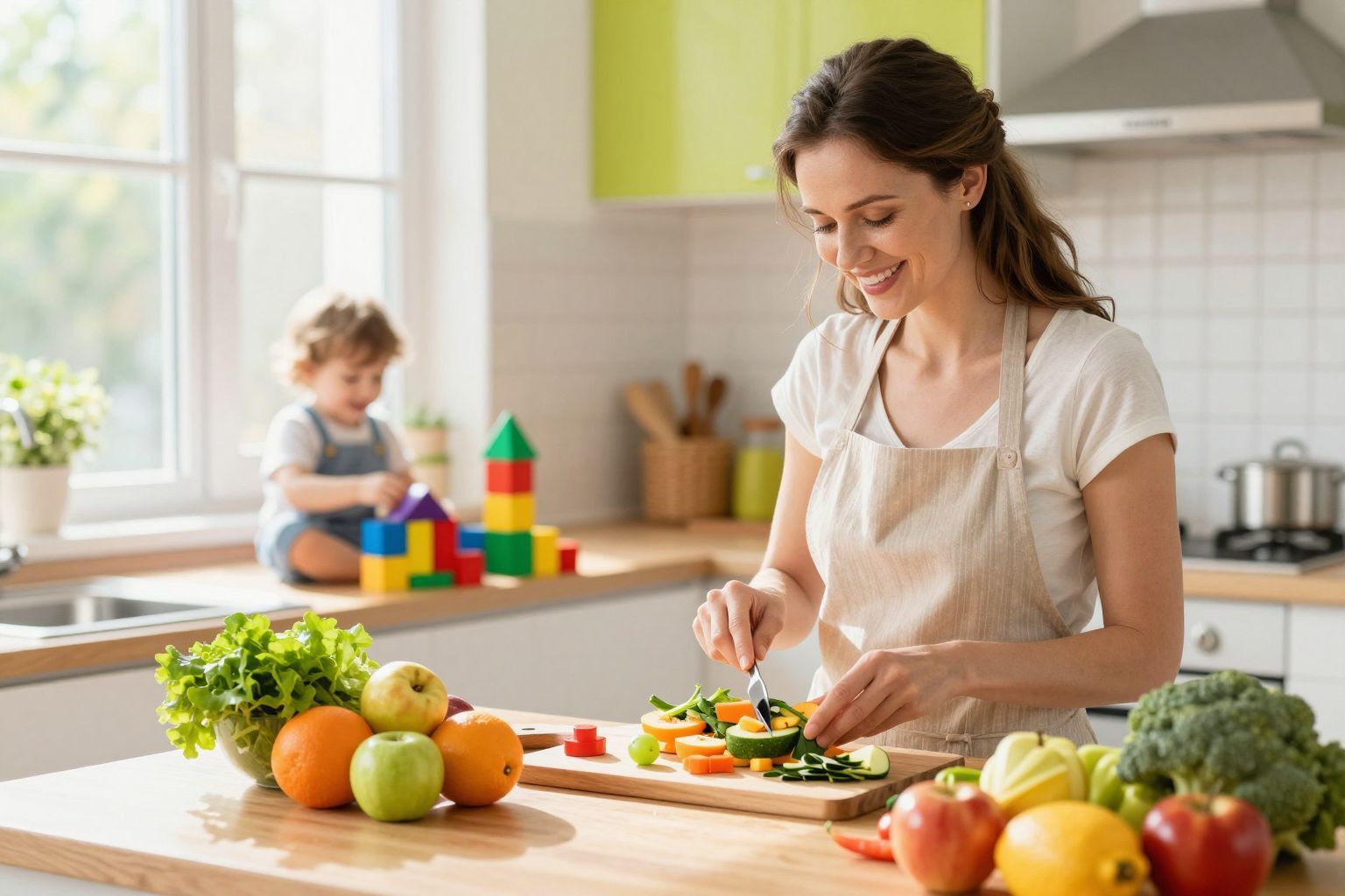 Az anyai táplálkozás hatással van a baba bélflórájára.