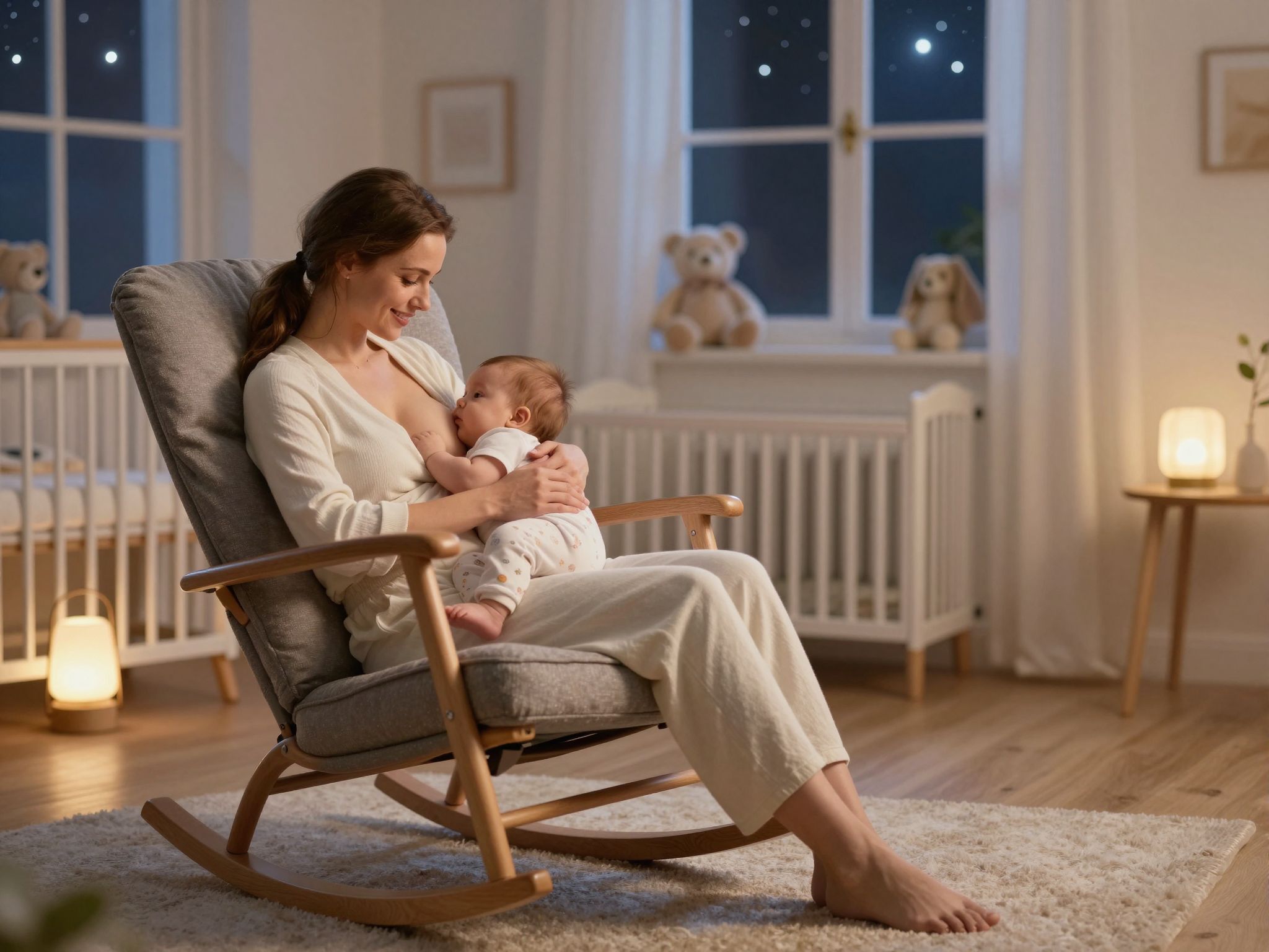 Az éjszakai szoptatás támogatja a baba és anya kötődését.