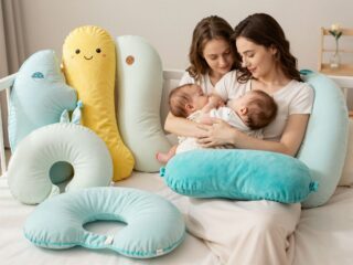 Hogyan válassz szoptatós párnát? formák, méretek, árkategóriák és praktikák