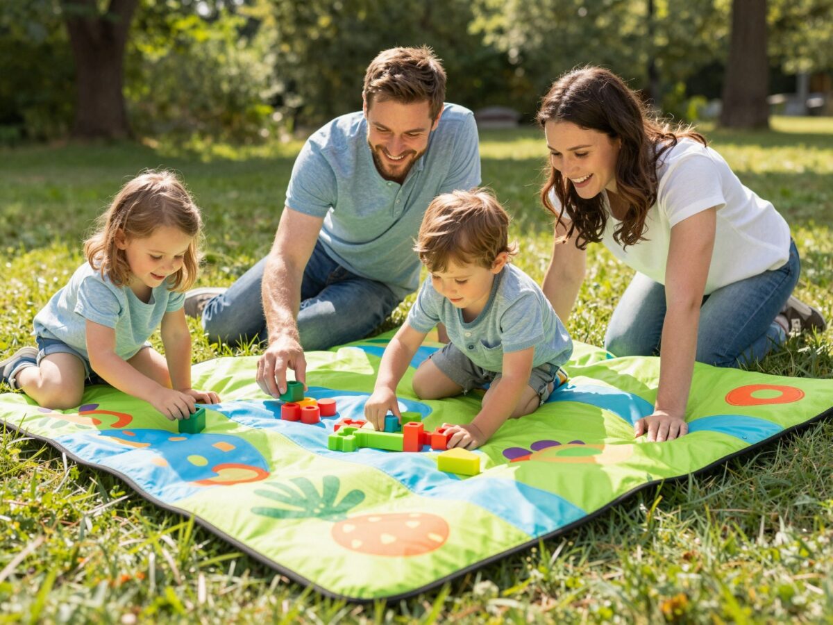 Játék bárhol, bármikor: Az utazós játszószőnyeg előnyei kirándulások és látogatások során