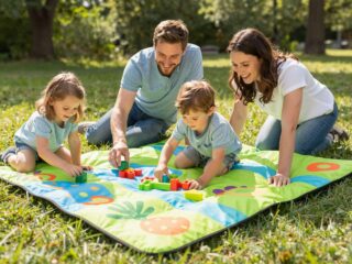 Játék bárhol, bármikor: Az utazós játszószőnyeg előnyei kirándulások és látogatások során