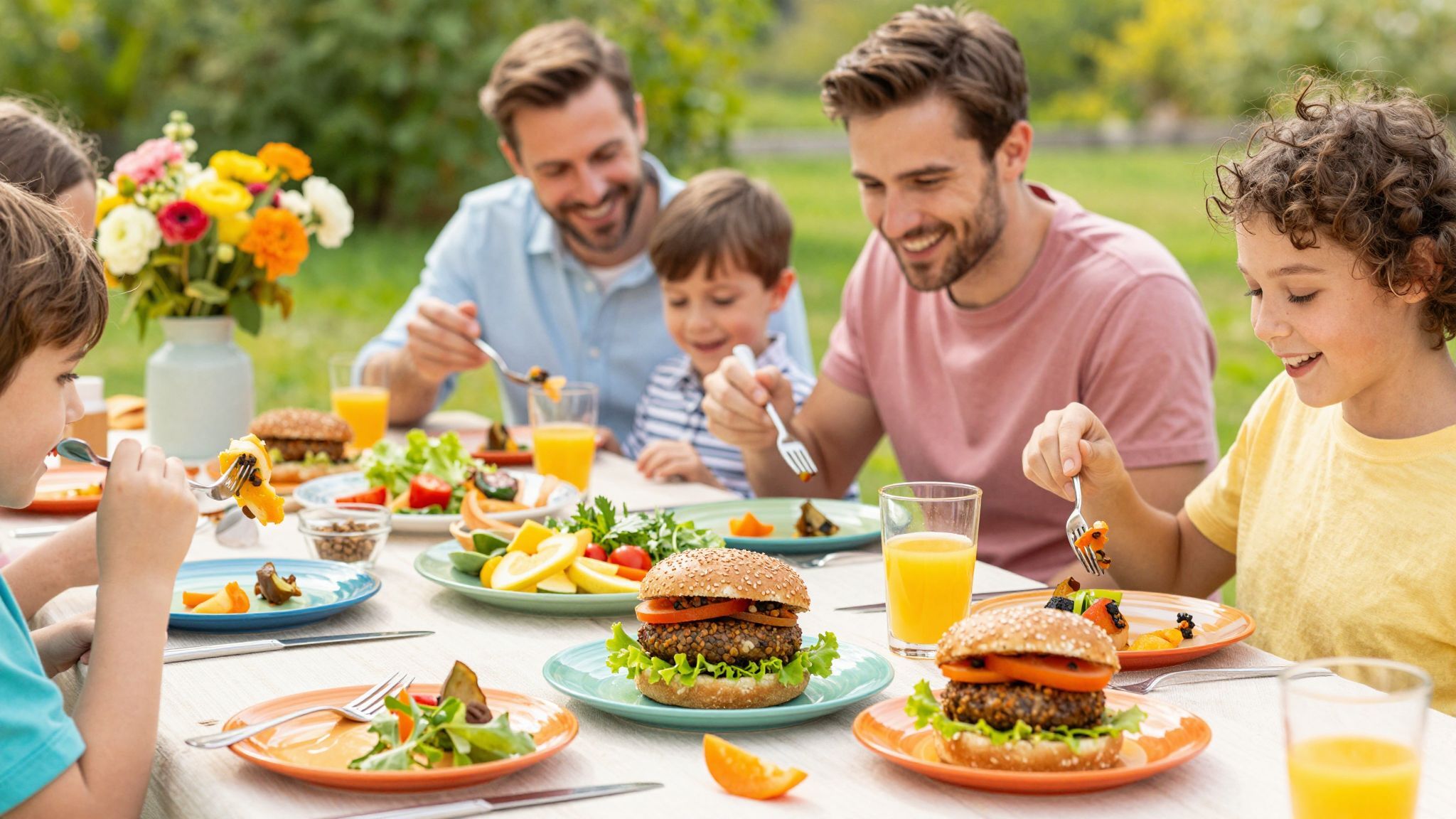 A lencseburger tápláló és ízletes alternatíva a gyerekeknek.