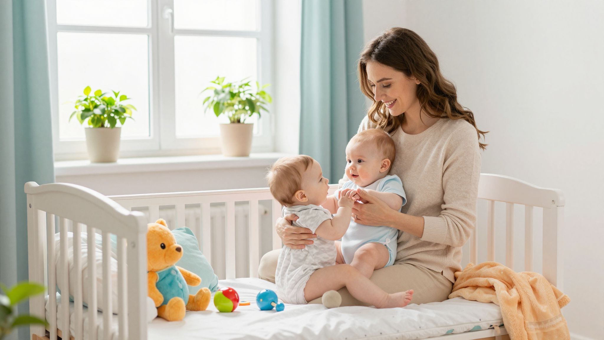 A csendes környezet segíti a babák alvását és fejlődését.