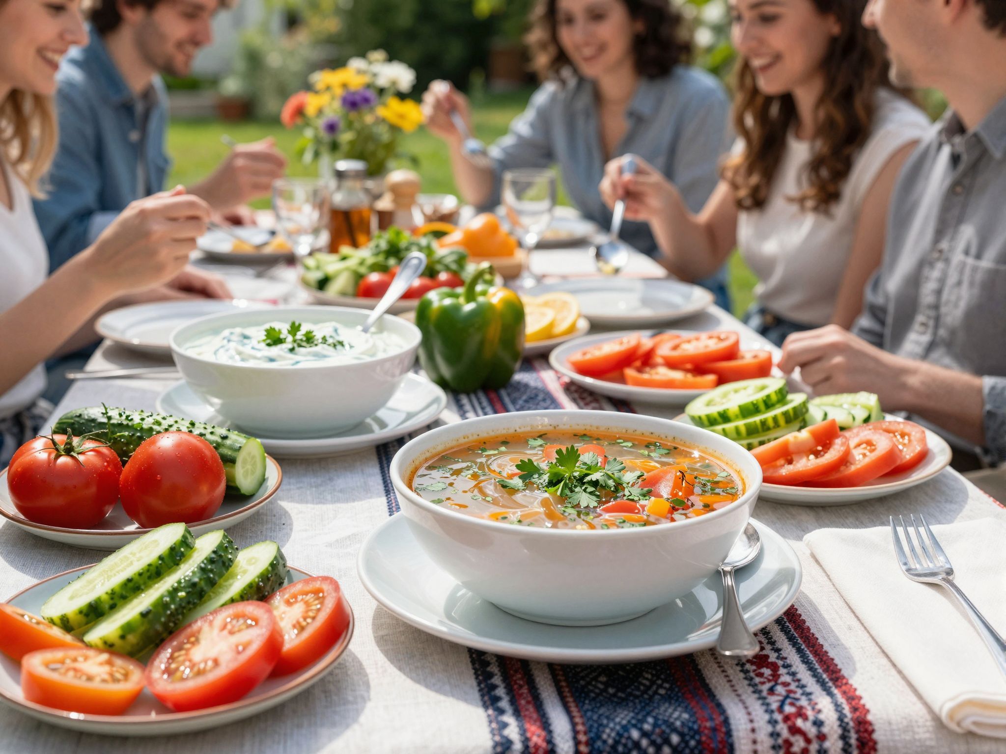 A tzatziki görög változata, míg a tarator balkáni hagyomány.