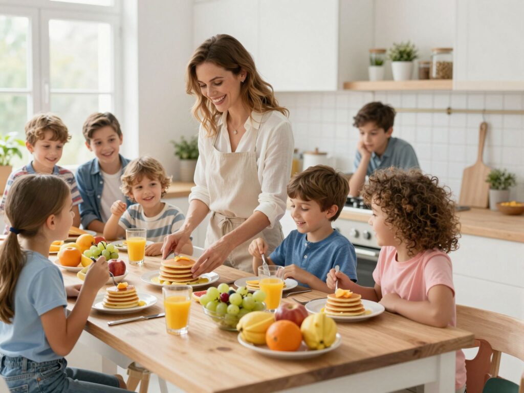 Misszió teljesítve: egy 10 gyerekes anya tippjei a hatékony reggeli készítéshez