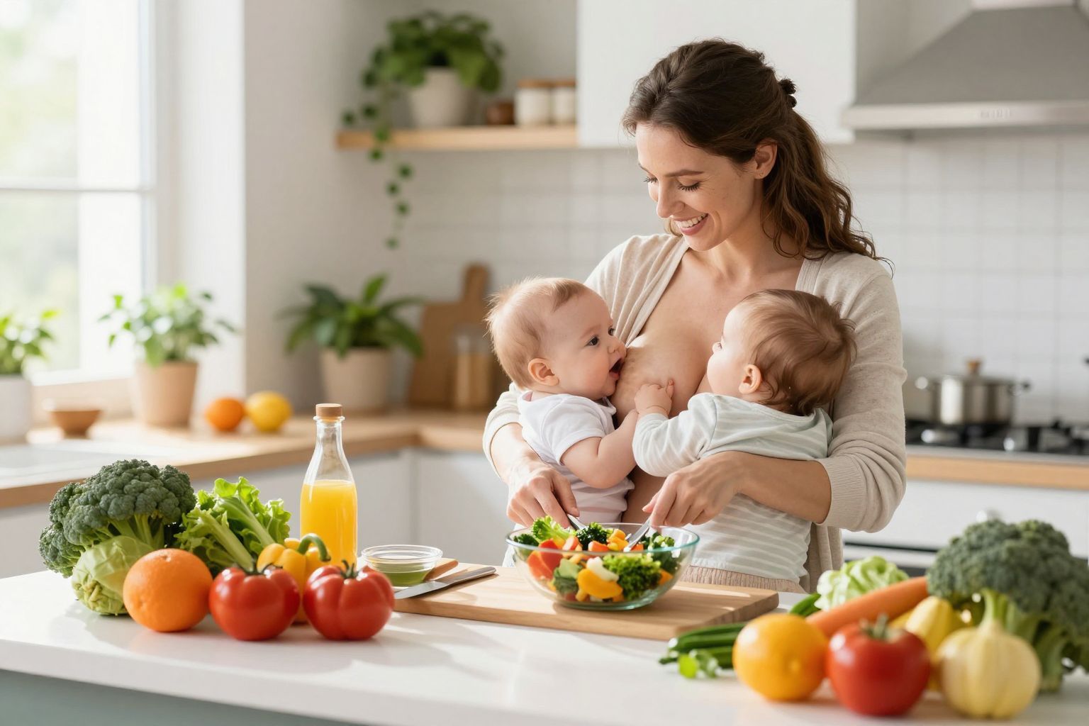 A szoptató anyák számára fontos a tápanyagok megfelelő bevitele.