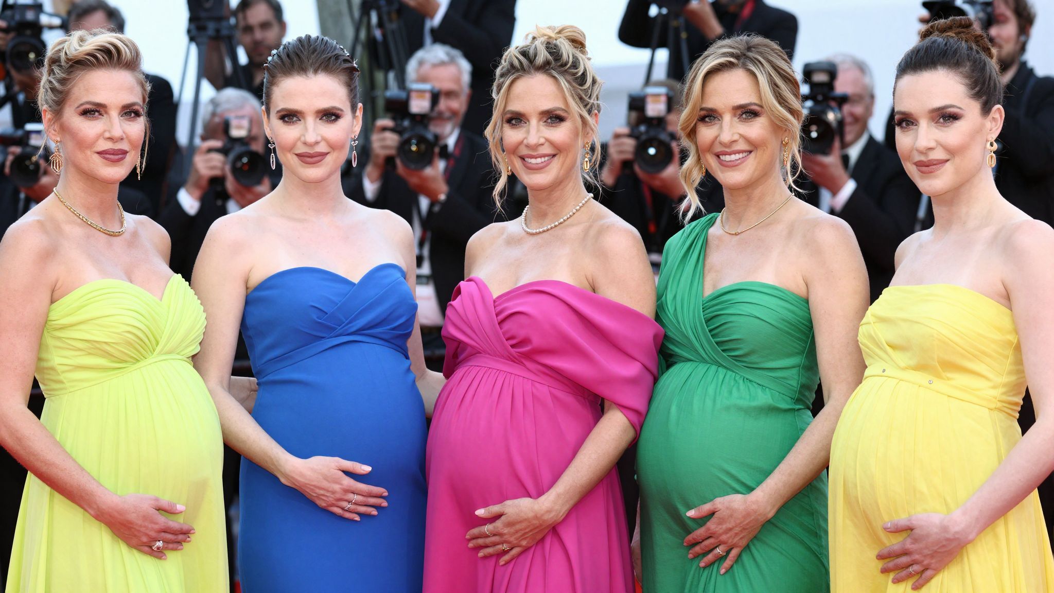 A smink és frizura kiemelheti a kismama szépségét.