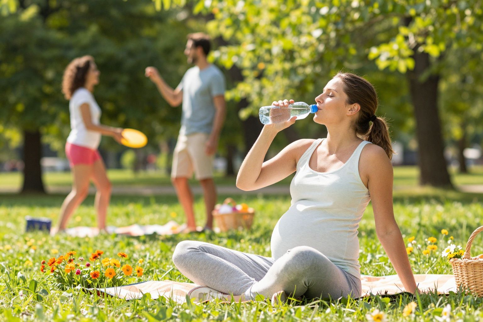 Nyáron különösen fontos a megfelelő hidratáció terheseknek.