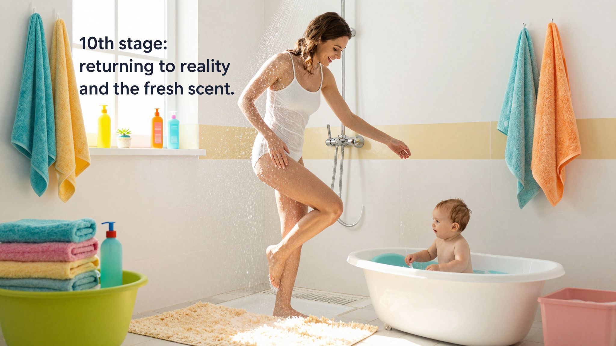 A tiszta illat a pihenés első jele anyaként.