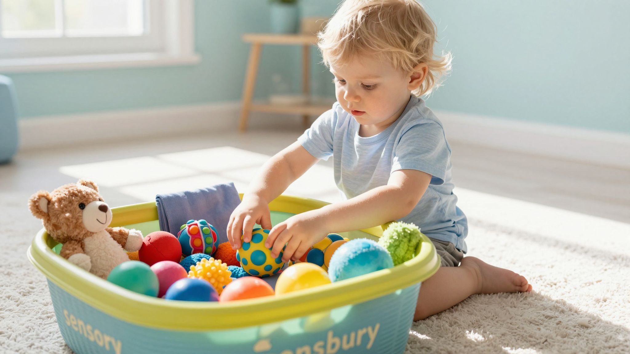 A „kosár” segít a szenzoros élmények kezelésében.