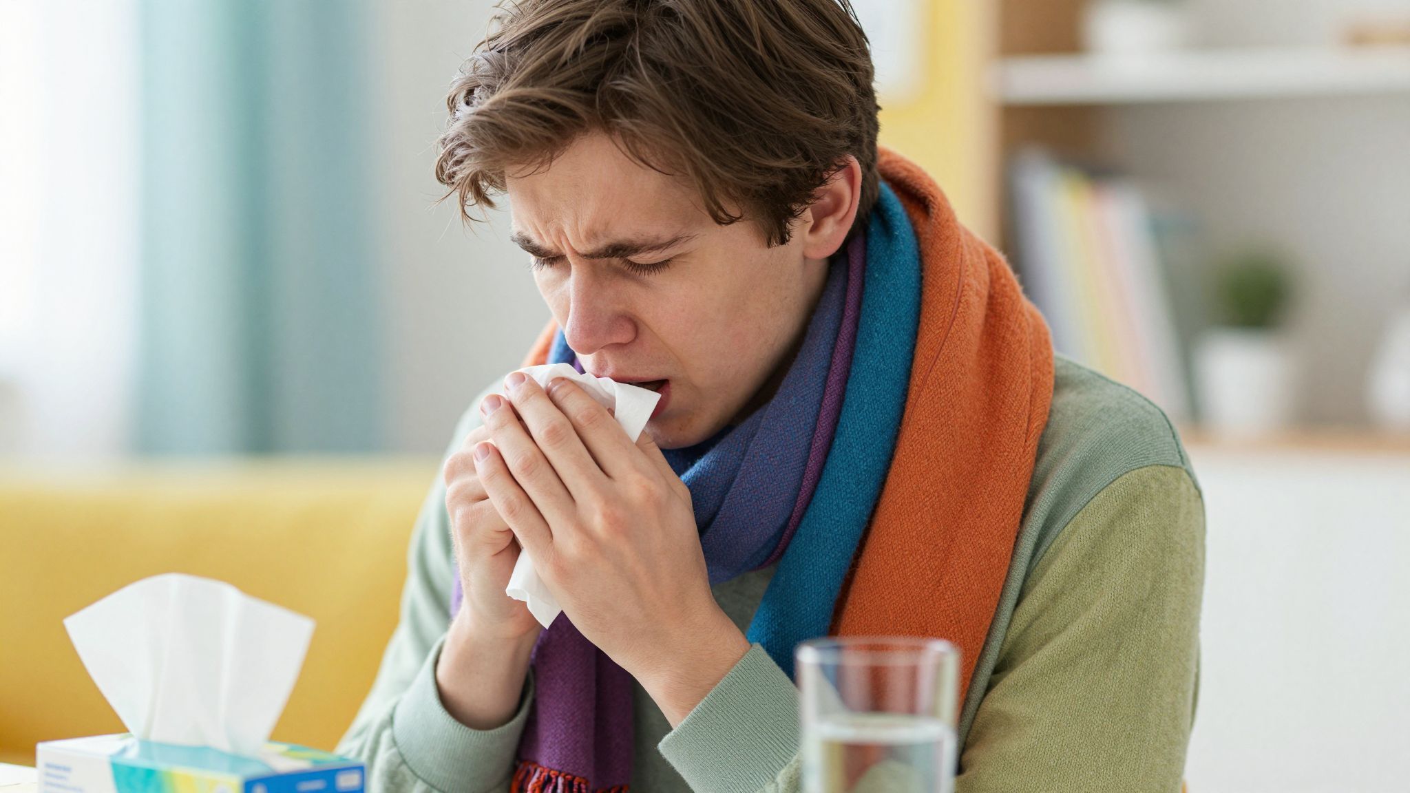 A váladék színe a fertőzés súlyosságát jelzi.