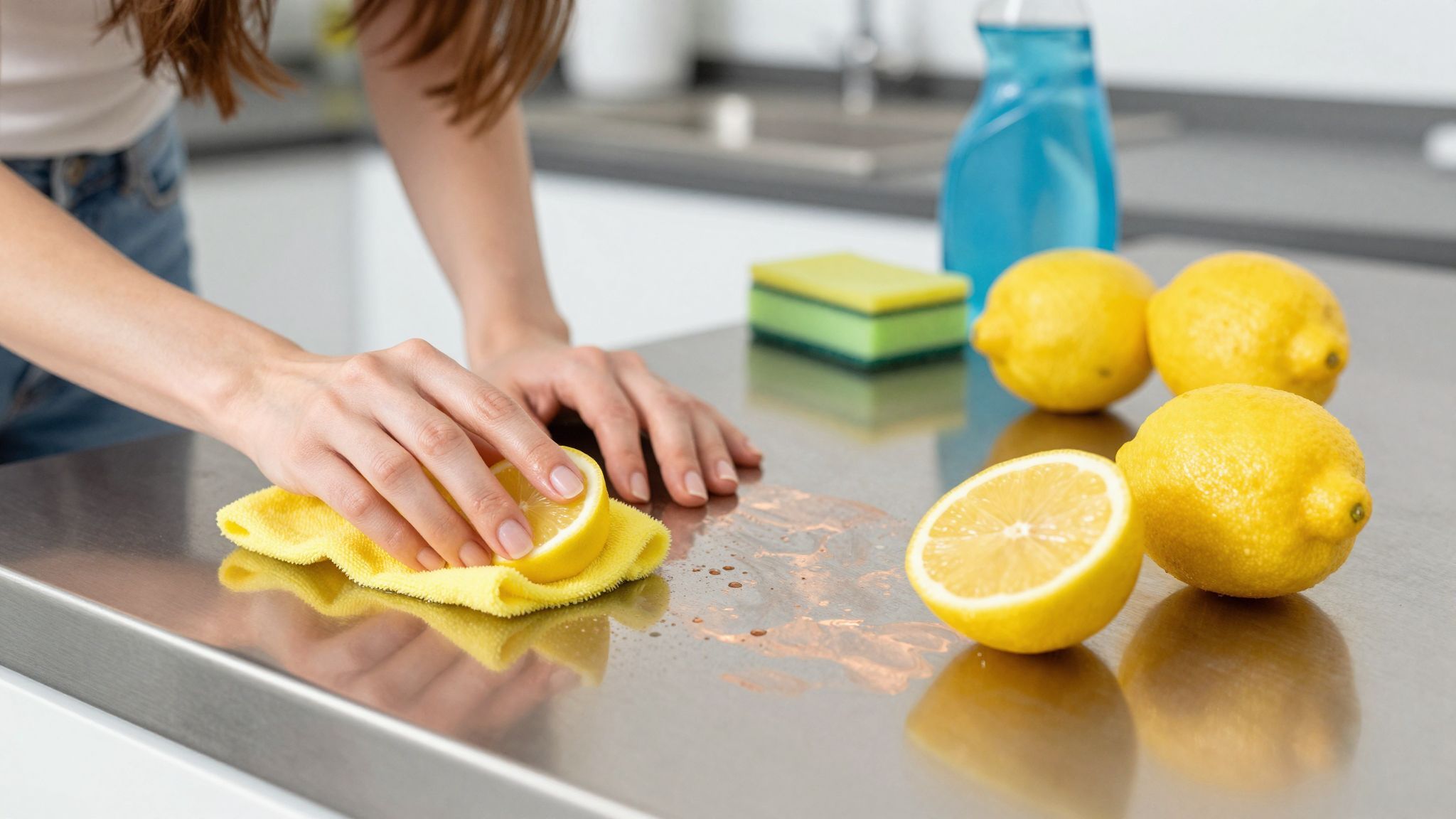 A citromlé hatékonyan tisztítja a fémtárgyakat.