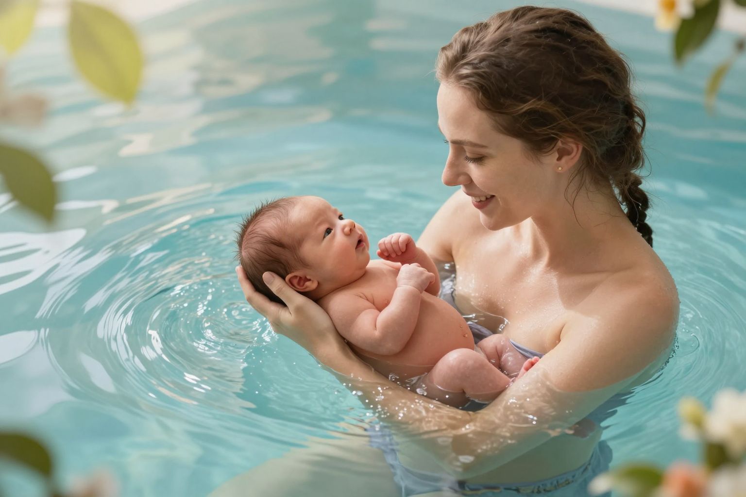 A vízben születés segíti a baba zökkenőmentes átmenetét.