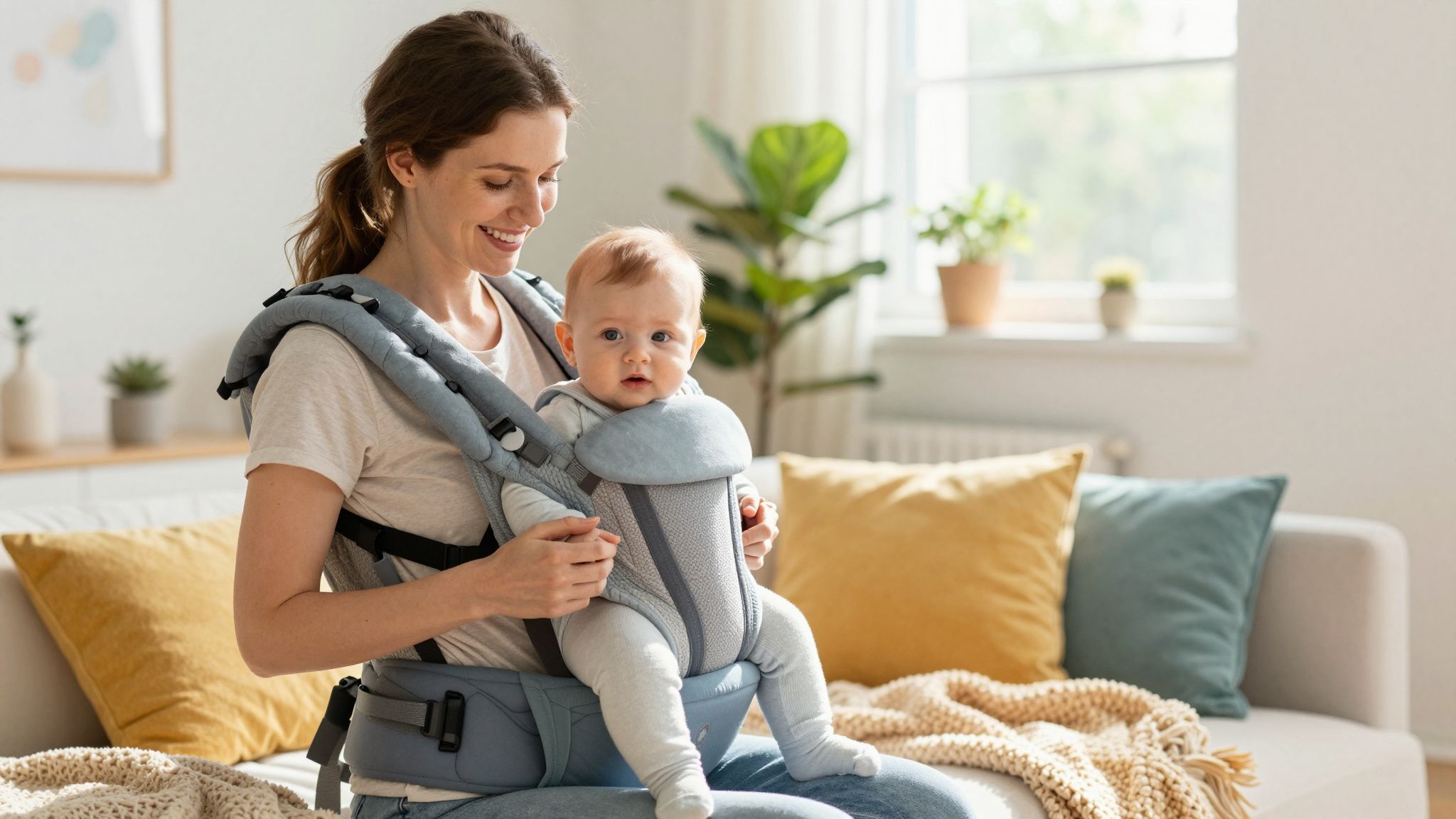 A babahordozás erősíti a kötődést és a biztonságérzetet.