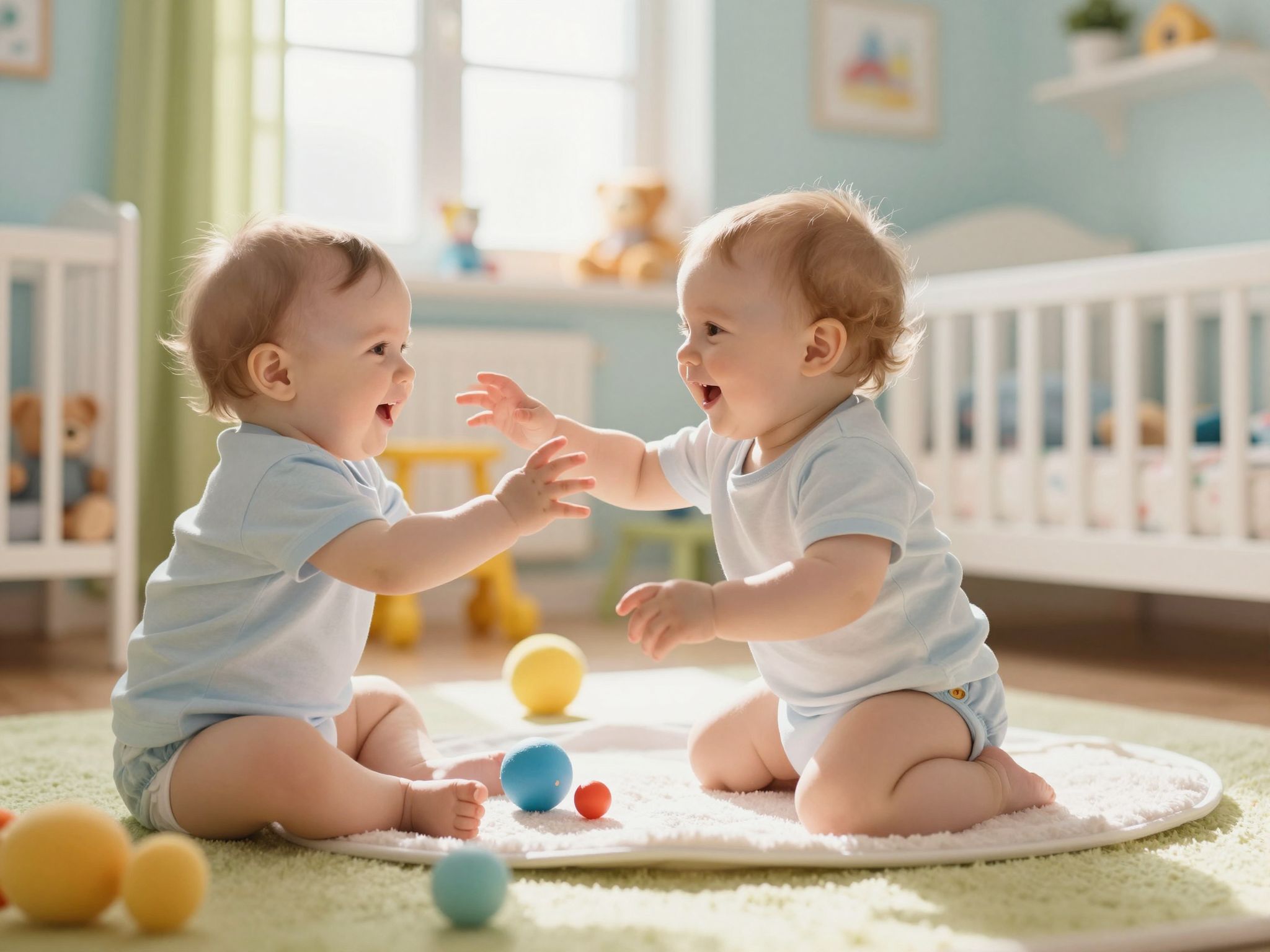 Az ikrek közötti kölcsönhatások játékosak és agresszívek is lehetnek.