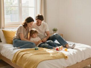 A családi ágy kérdése: meddig normális, ha a gyerek a szülőkkel alszik?