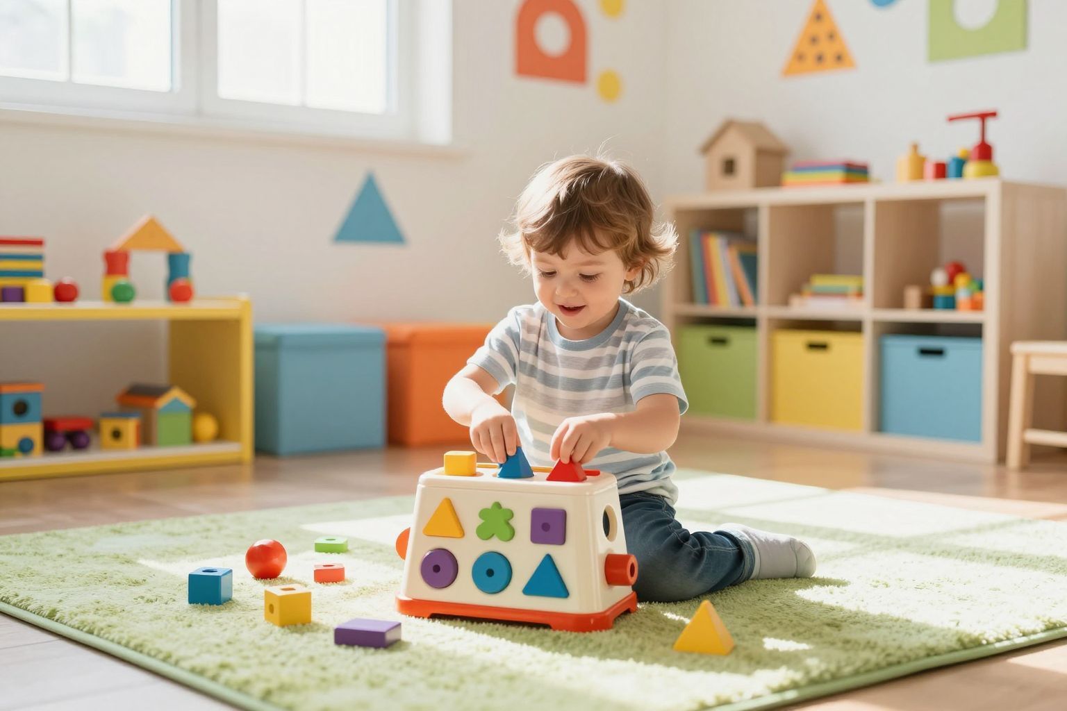 A formabedobó javítja a gyerekek térbeli gondolkodását.