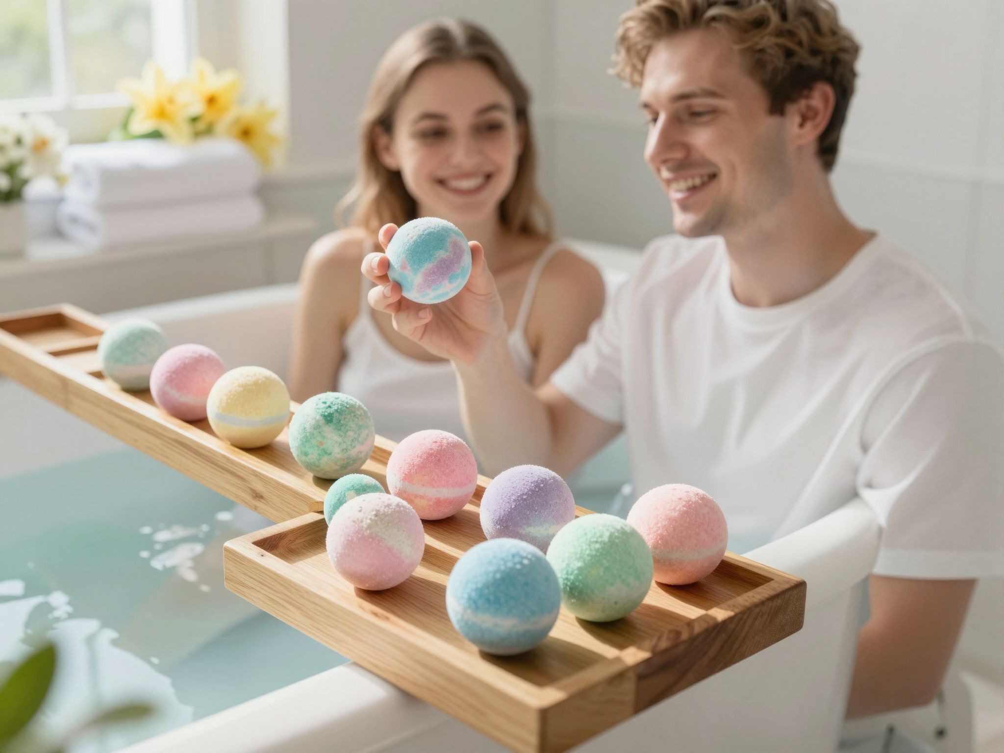 A fürdőgolyók javítják a hangulatot és csökkentik a stresszt.