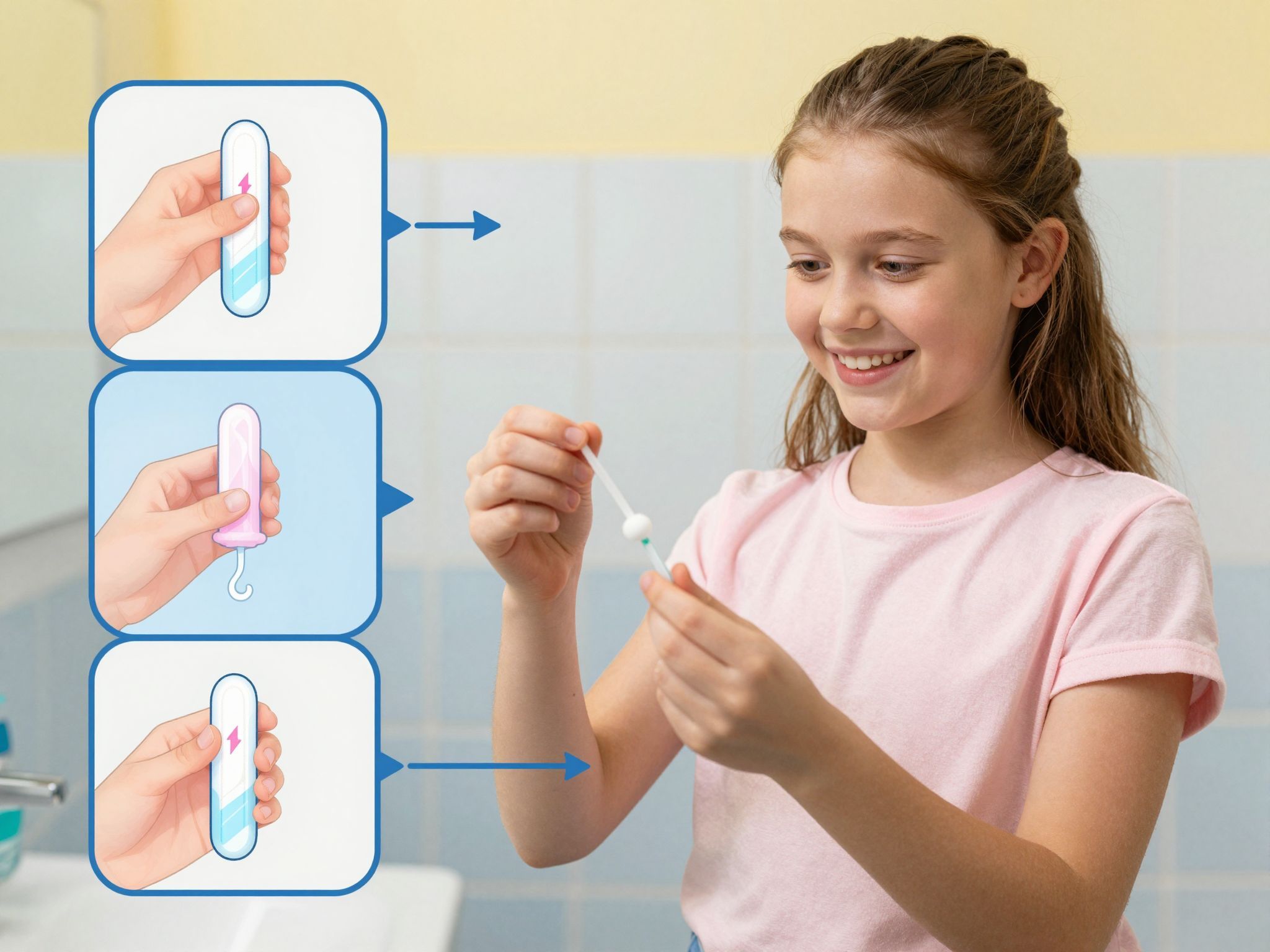 A tampon helyes felhelyezése megkönnyíti a menstruációt.