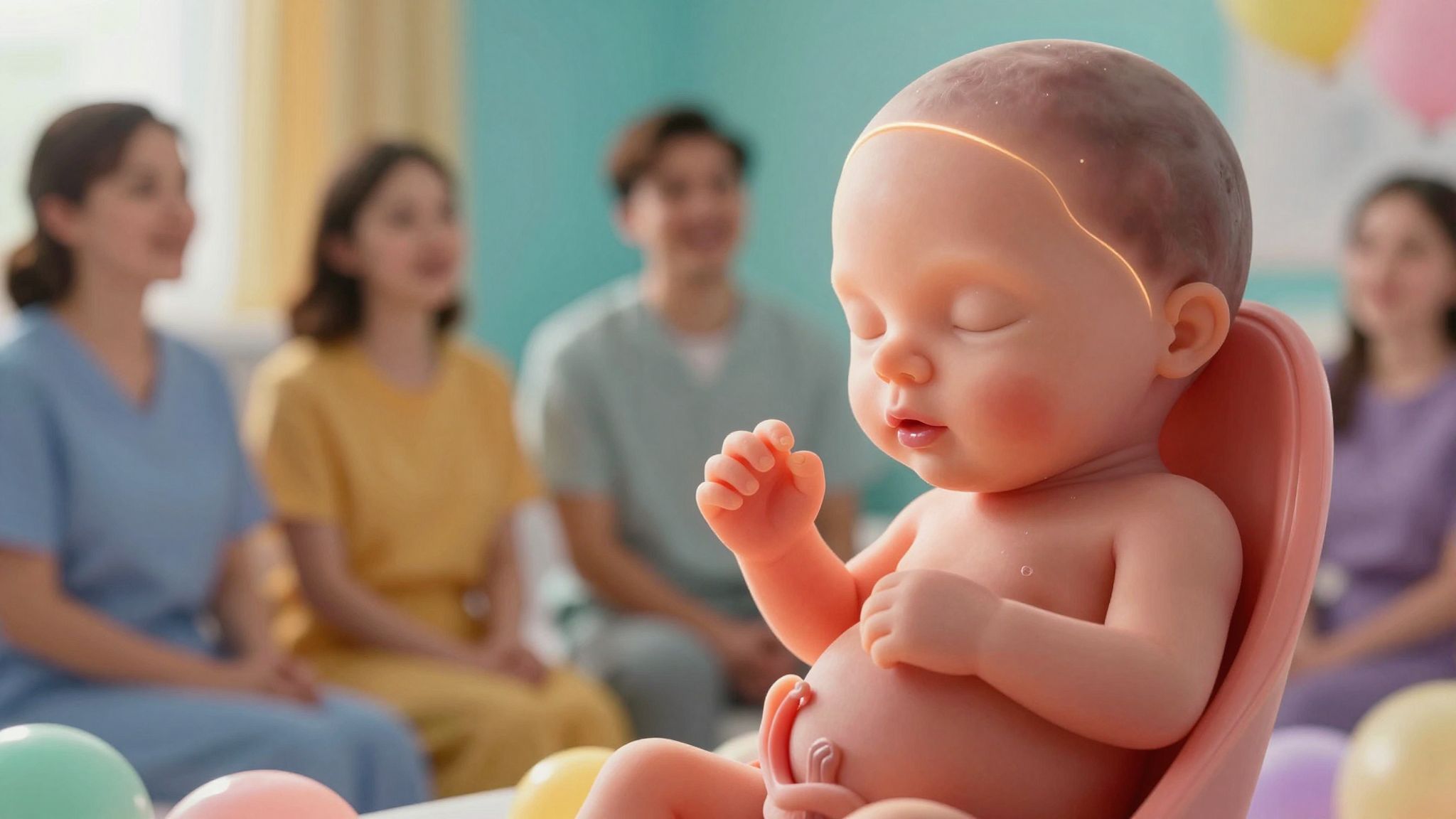 A hetedik héten az arcés a belső szervek fejlődnek.