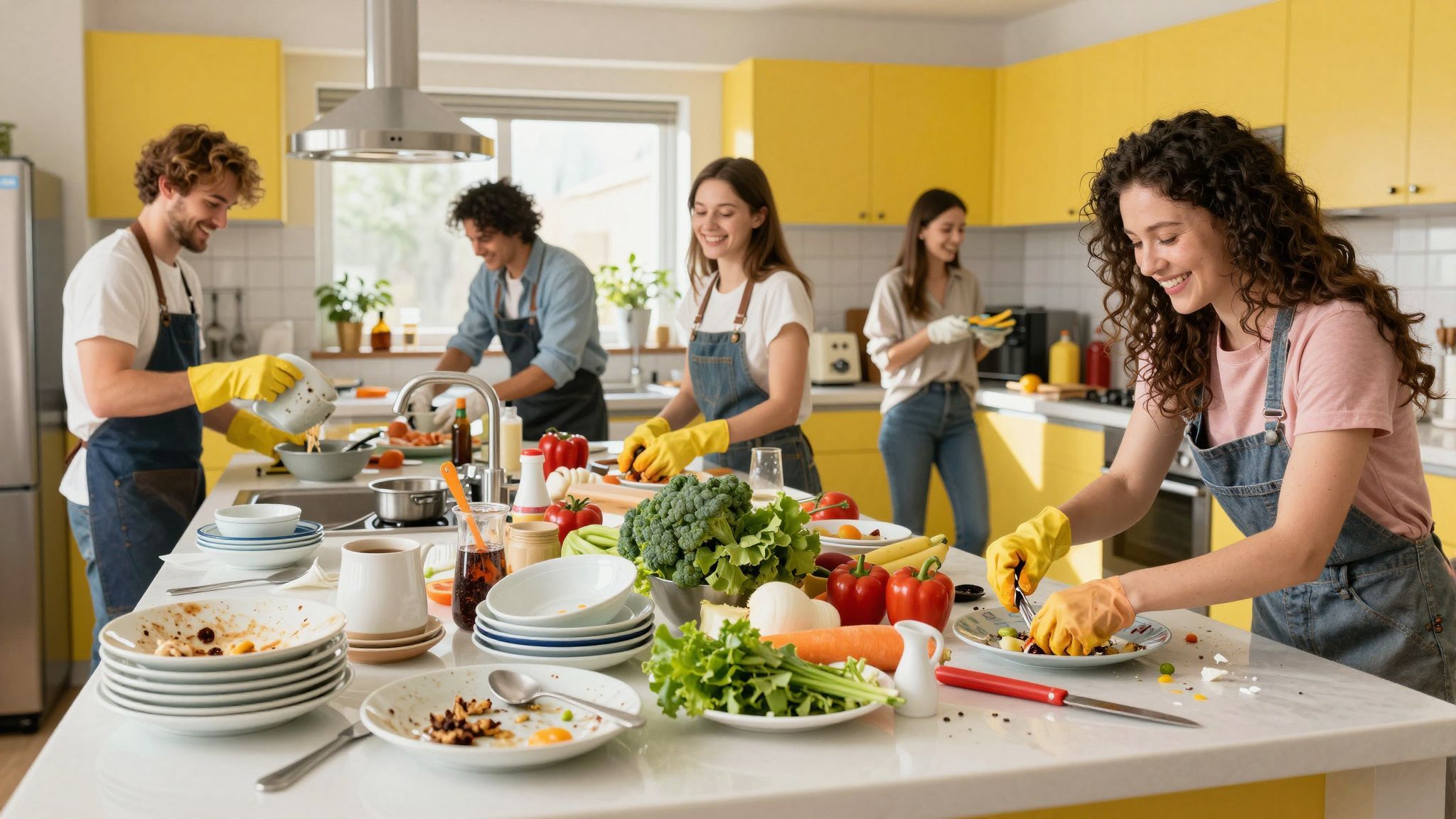 A konyhában a napi rutinok kulcsfontosságúak a rendhez.
