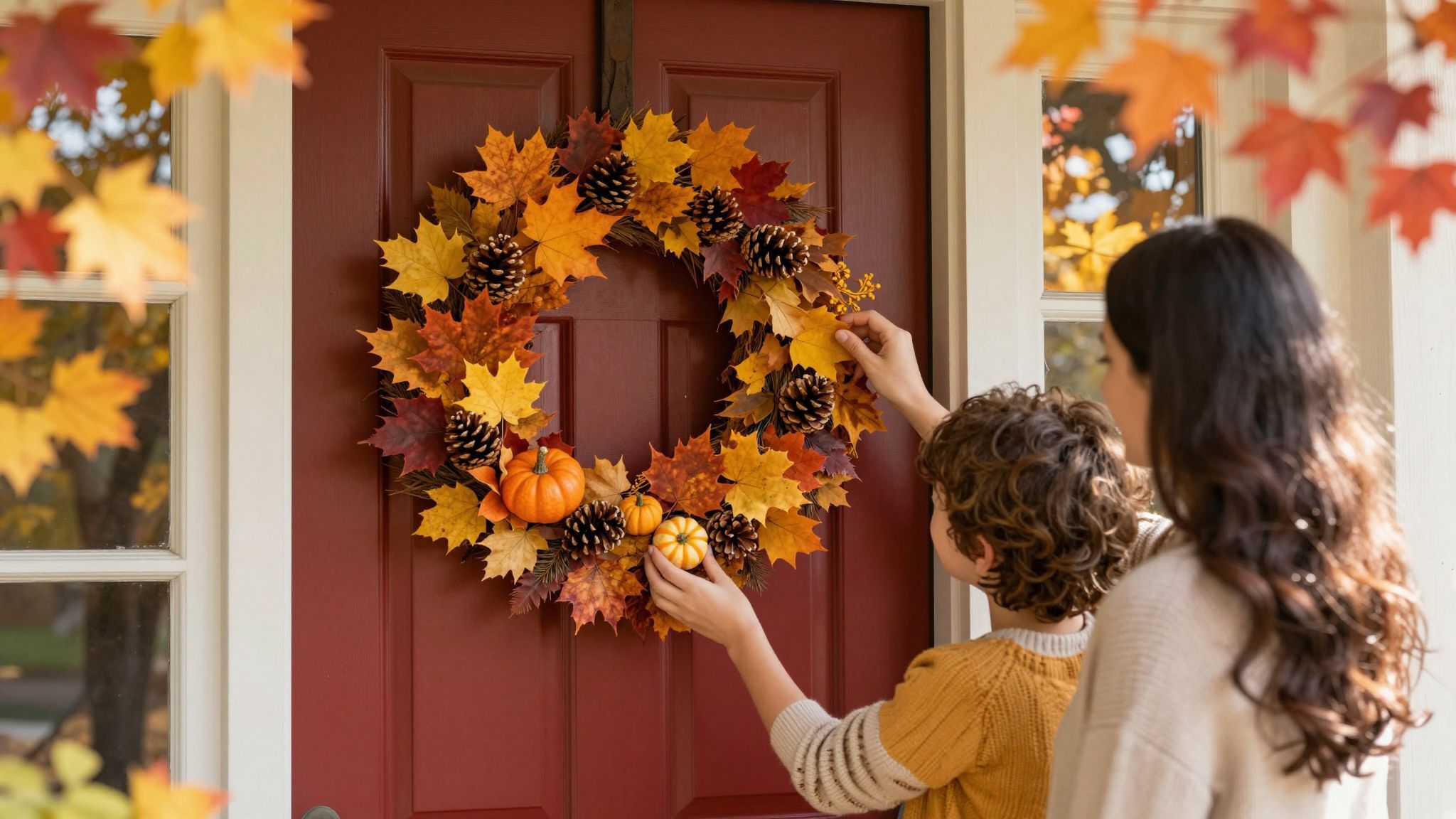 A kopogtató színvilága határozza meg az összhatást.