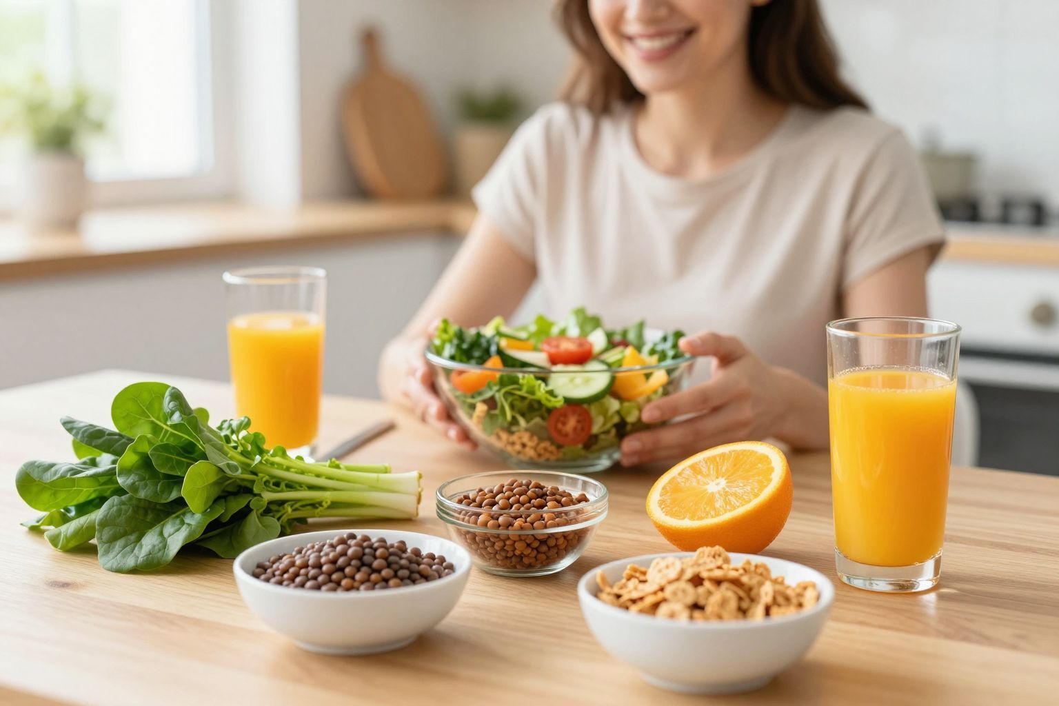 A fólsav és vas támogatja a magzati fejlődést.