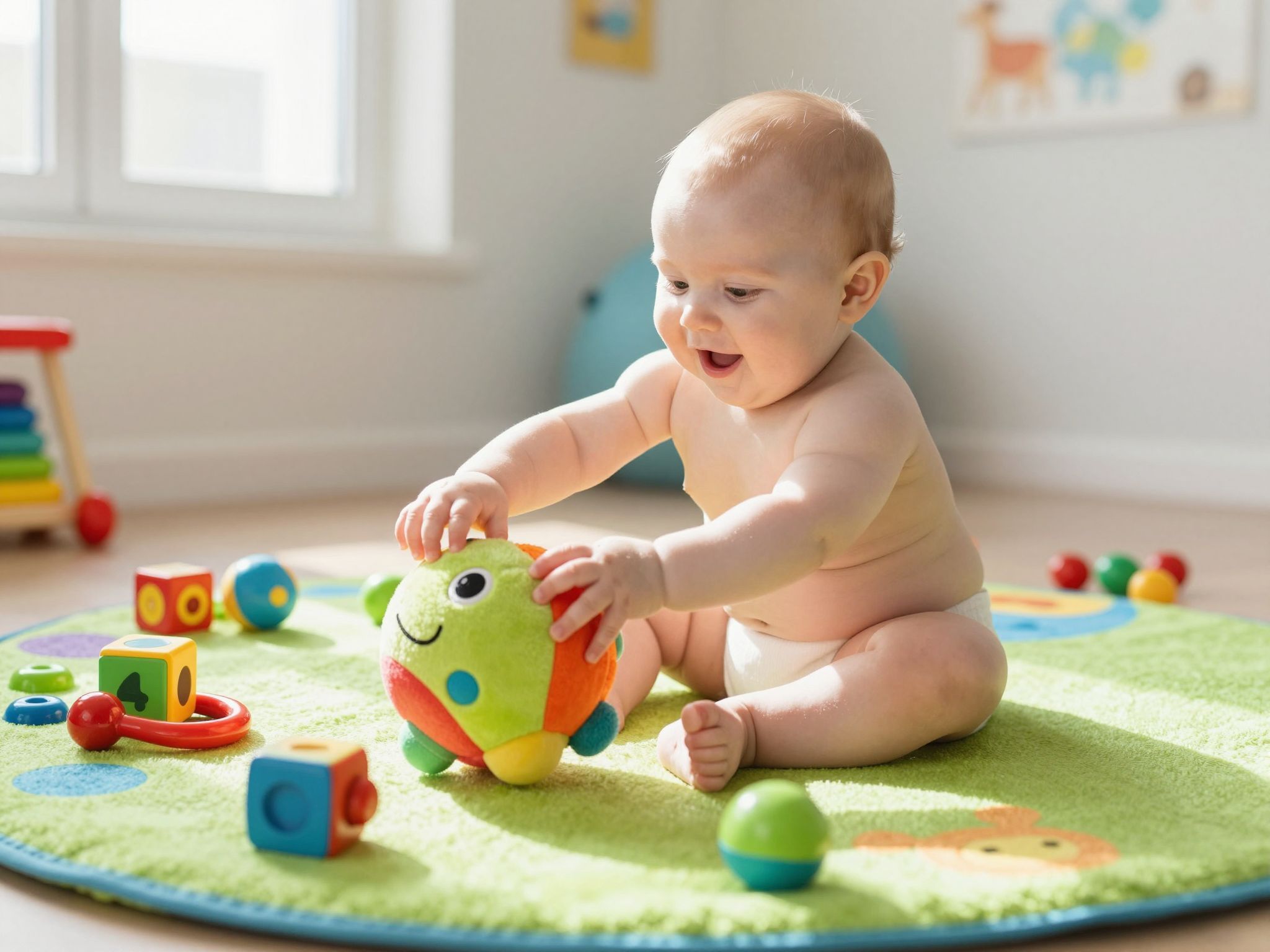 A második negyedévben fejlődik a babák kéztudatossága.