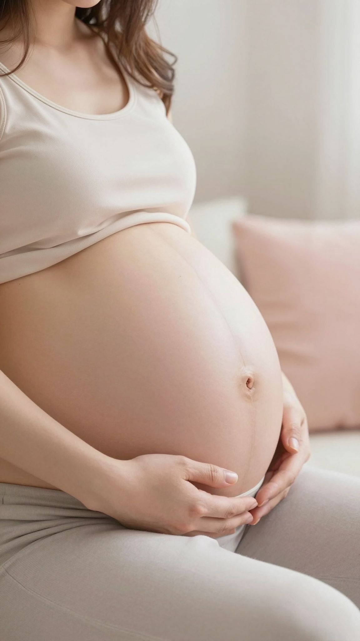 A méh növekedése feszíti a tartószalagokat terhesség alatt.