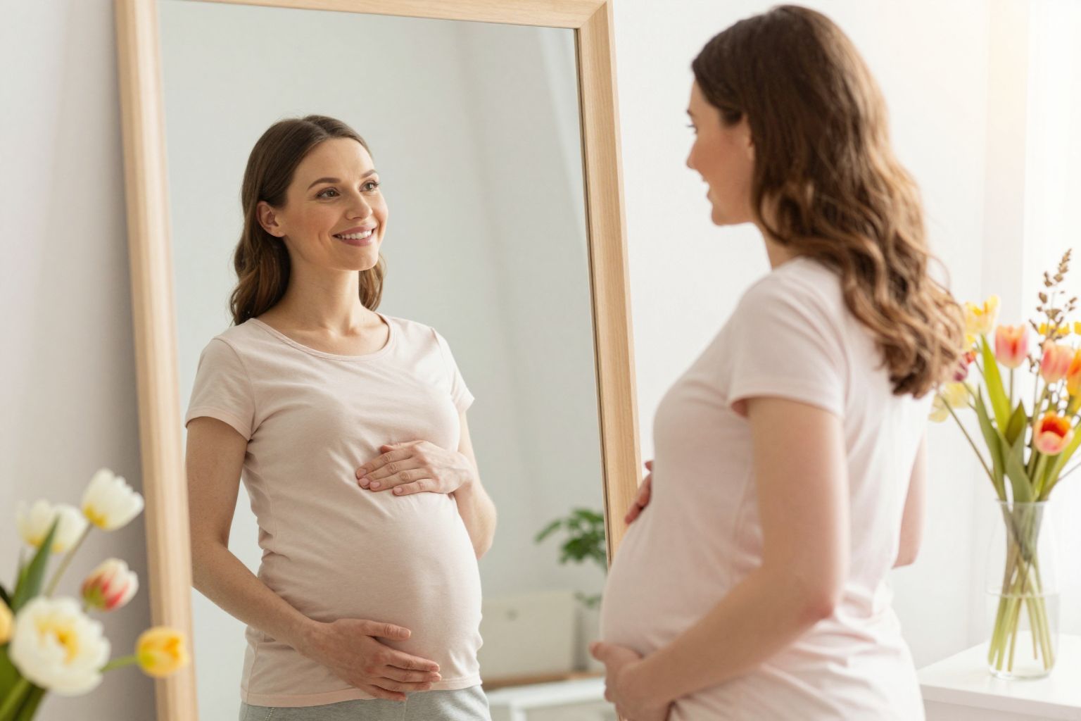 A testkép és önelfogadás kulcsfontosságú a terhesség alatt.