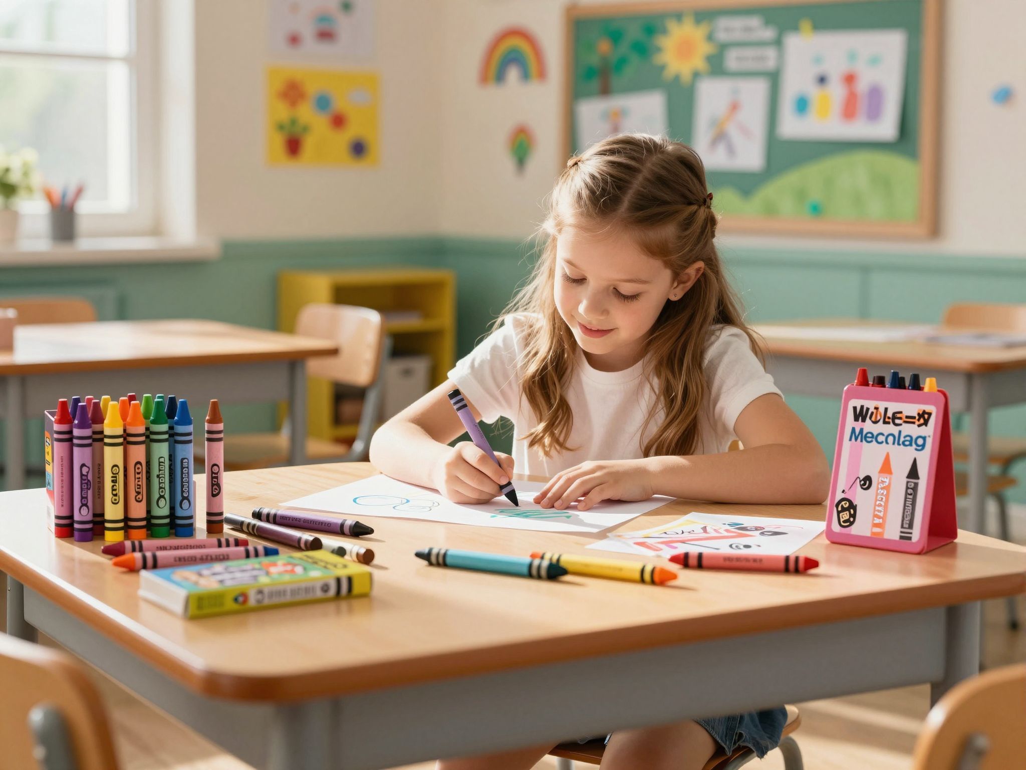 A teszt során a zsírkréták tartósságát és színélénkségét értékeltük.