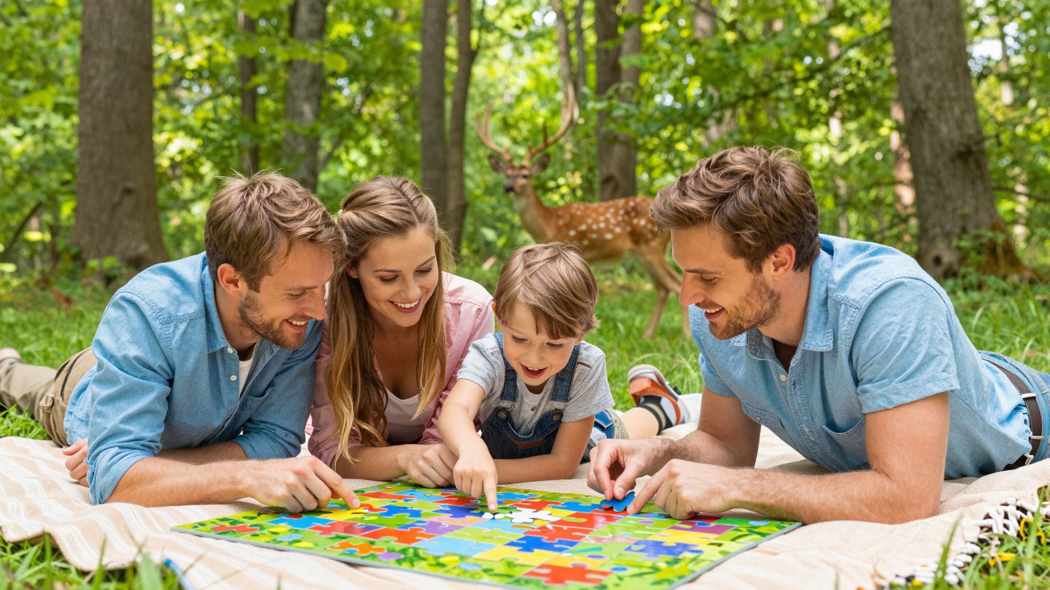 A közös rejtvényfejtés erősíti a családi kötelékeket.