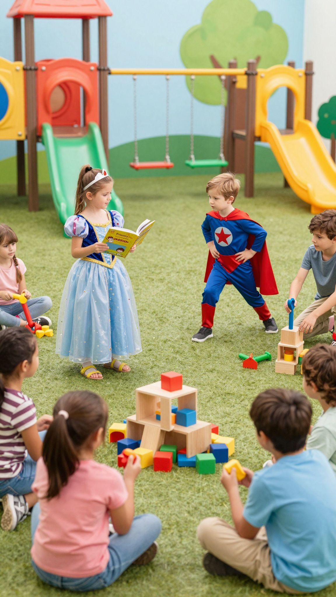 A szerepjáték fejleszti a nyelvi készségeket és kreativitást.