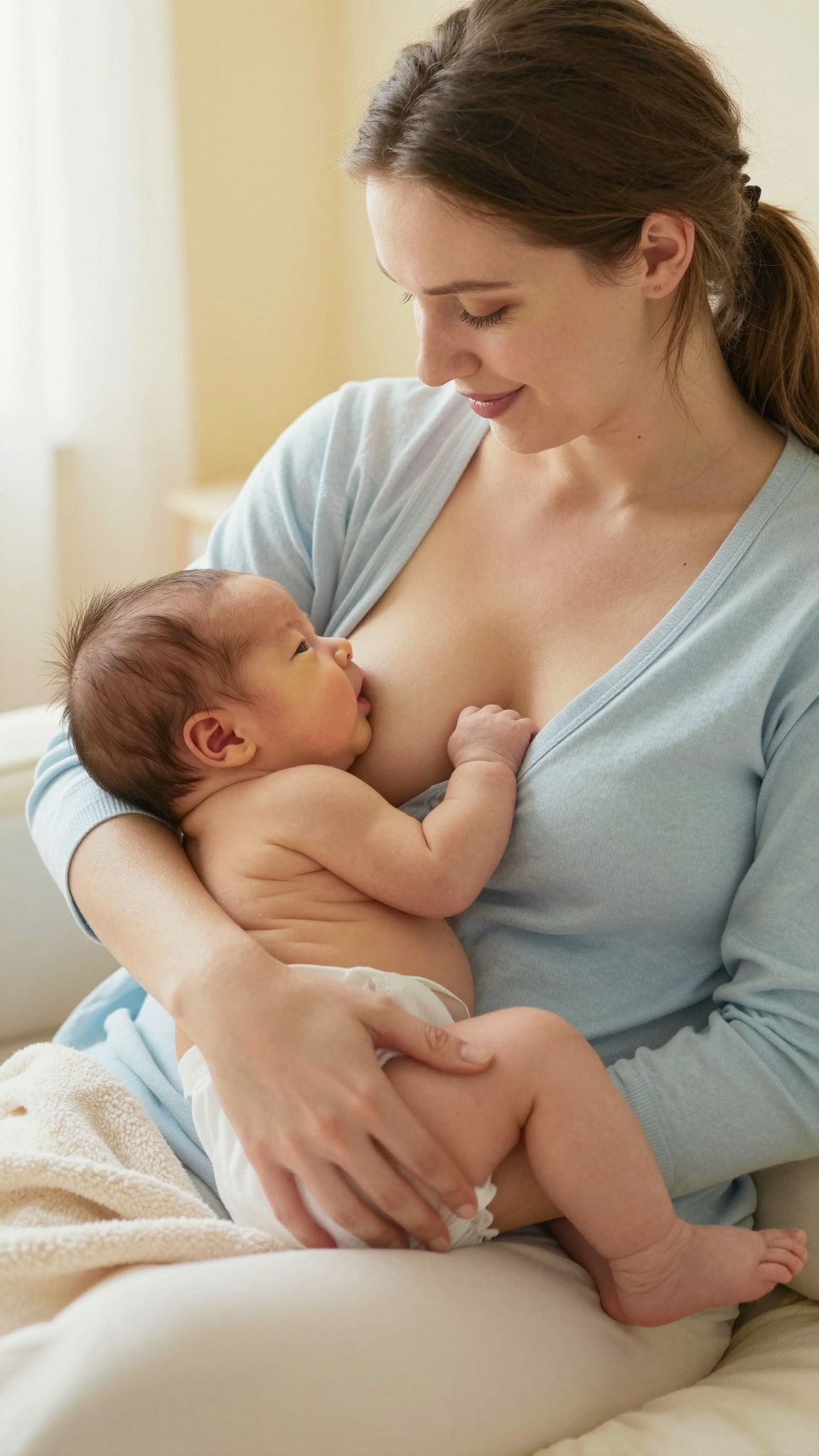A szoptatás segíthet csökkenteni a babakori sárgaságot.