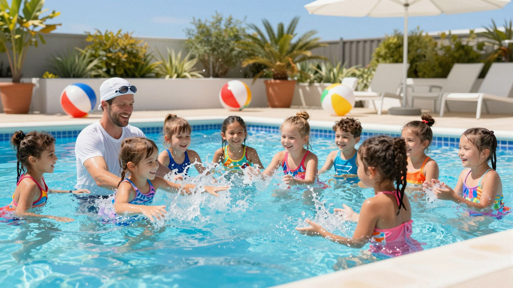 A technikai úszásoktatás 5-6 éves korban kezdődik.