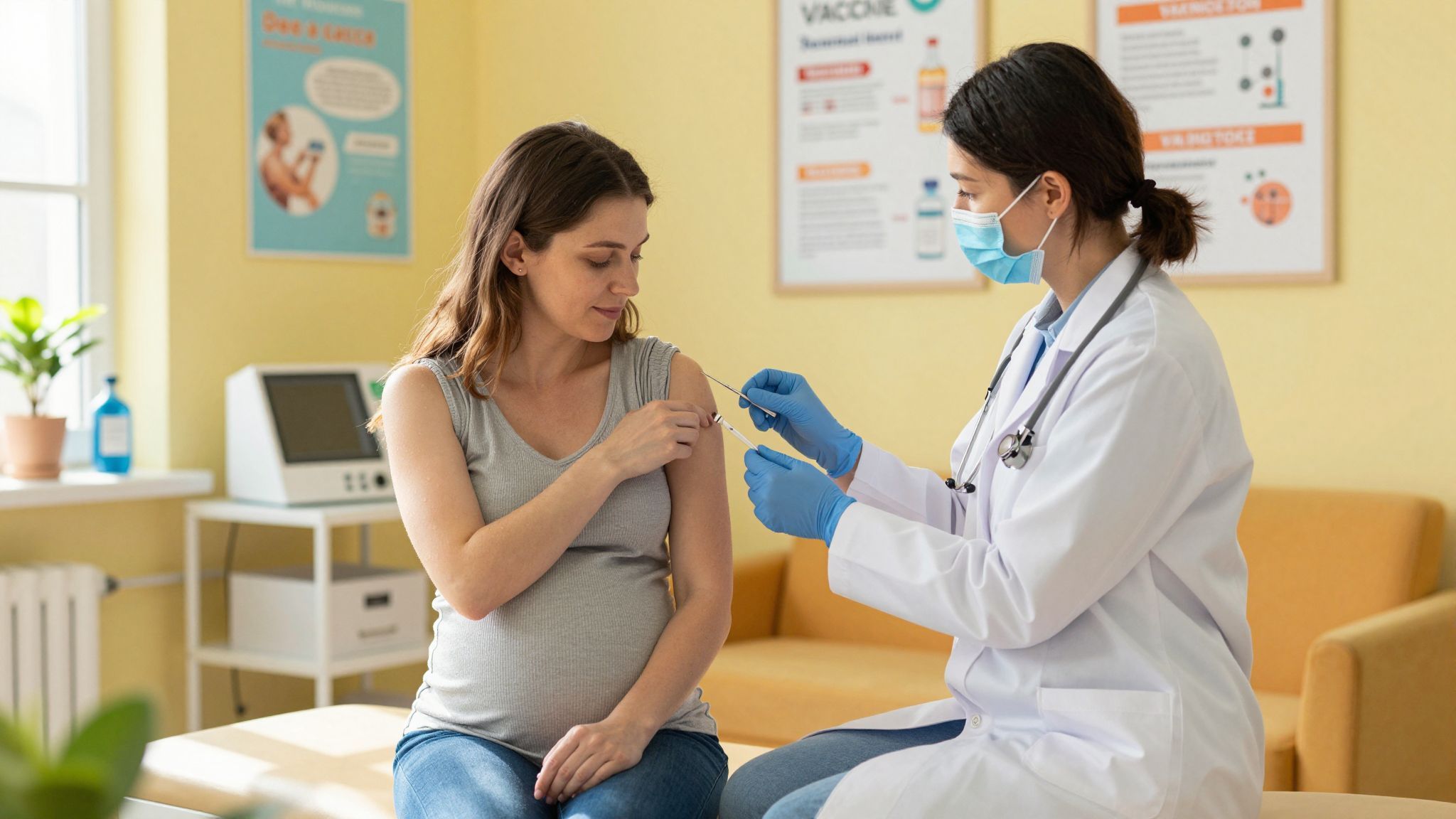 Az oltóanyag segít a magzat immunrendszerének fejlődésében.