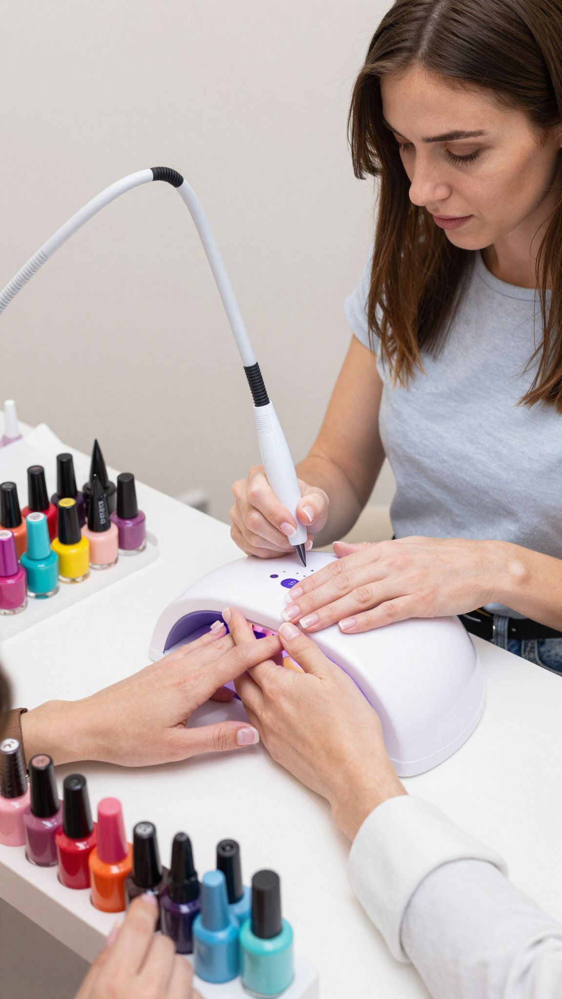 A LED technológia biztonságosabb alternatíva az UV lámpákhoz.