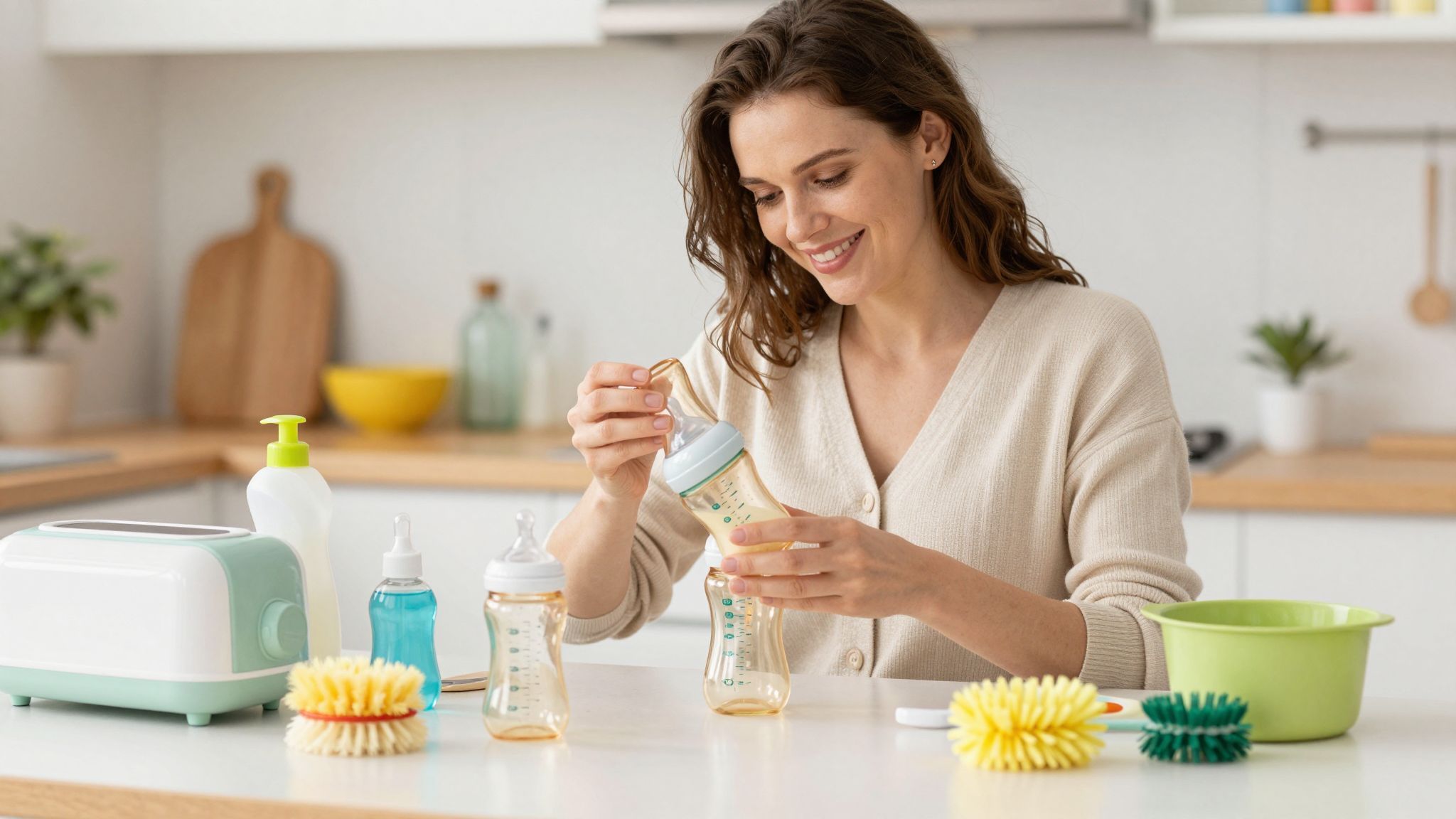 A sterilizálás segít a baba egészségének megőrzésében.