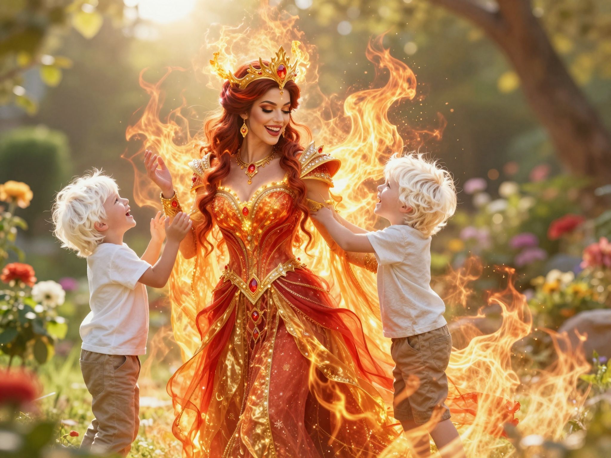 A tűz jegyű anya inspiráló példakép a gyerekeknek.