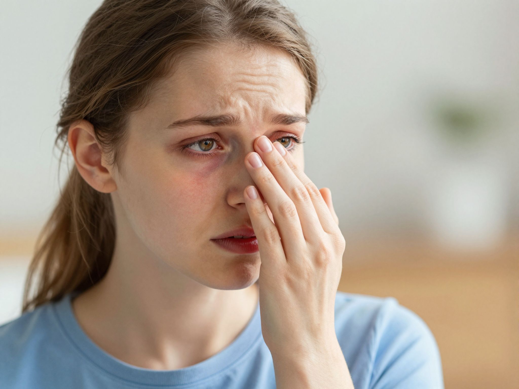 A vörösség jelezheti a kötőhártya-gyulladást szülés után.